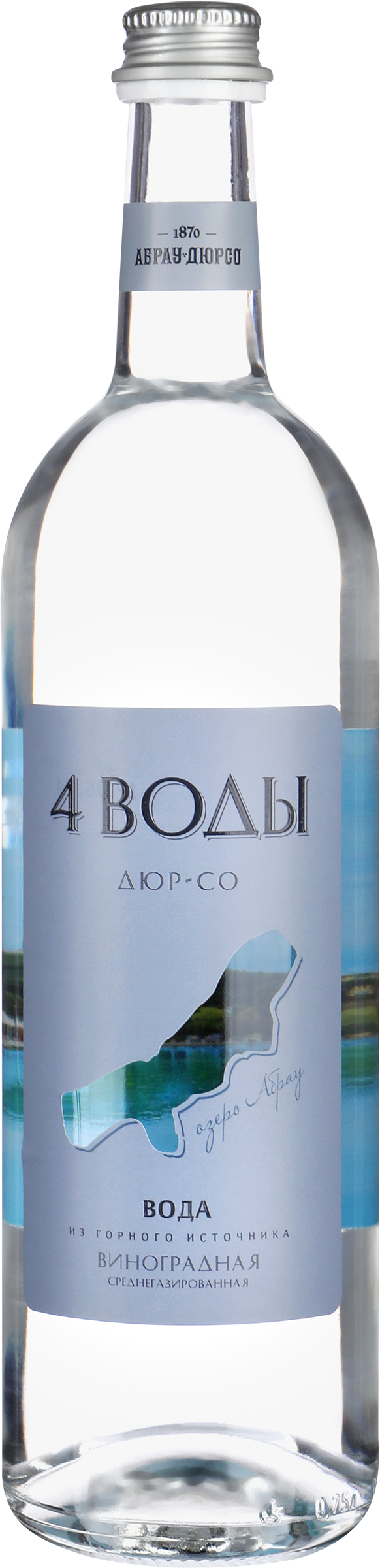 Изображение товара Напиток 4 ВОДЫ ДЮР-СО Виноградный среднегазированный 0.75л