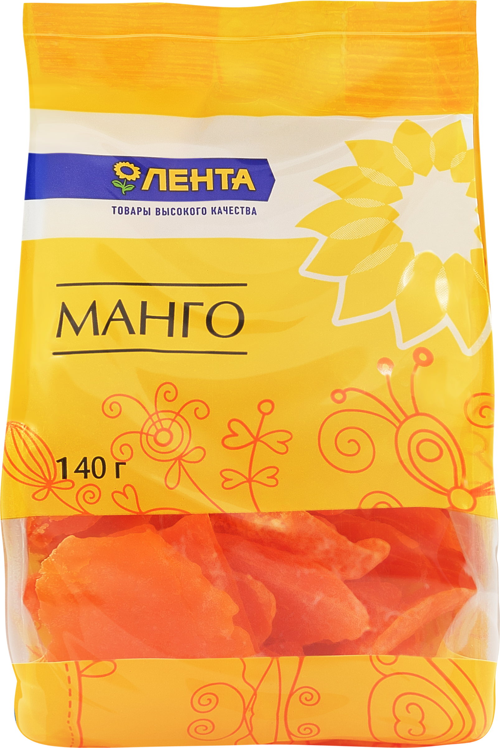 Изображение товара Цукаты ЛЕНТА Манго, 140г