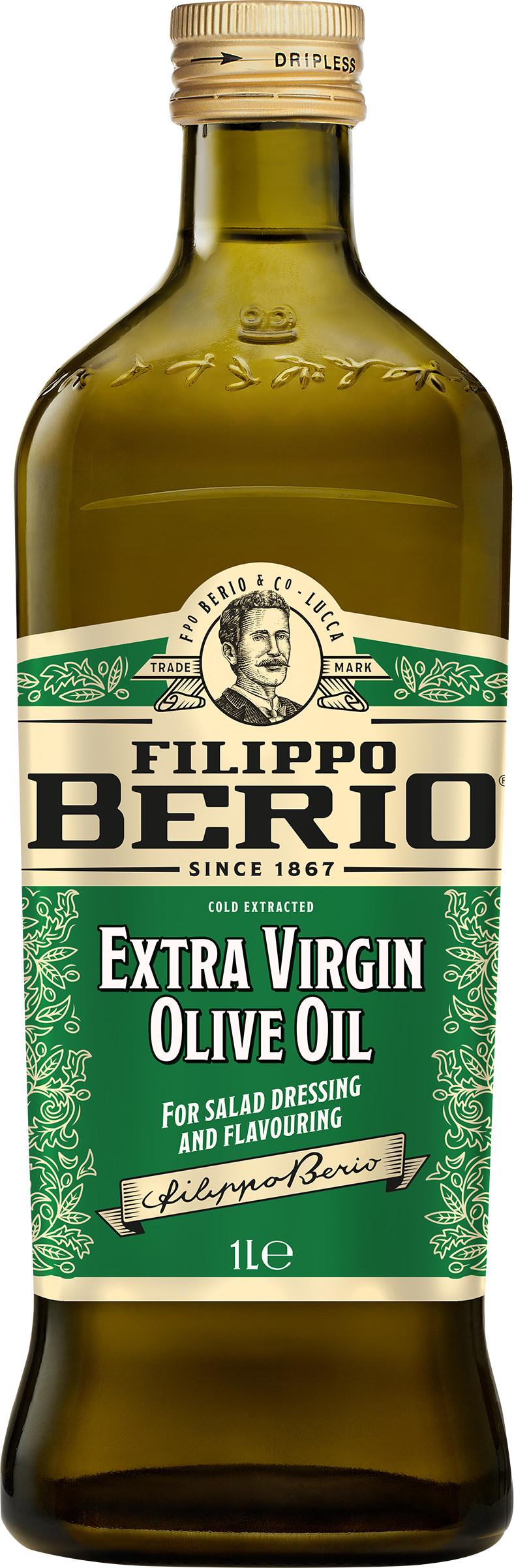 Изображение товара Масло оливковое FILIPPO BERIO Extra Virgin 1л нерафинированное