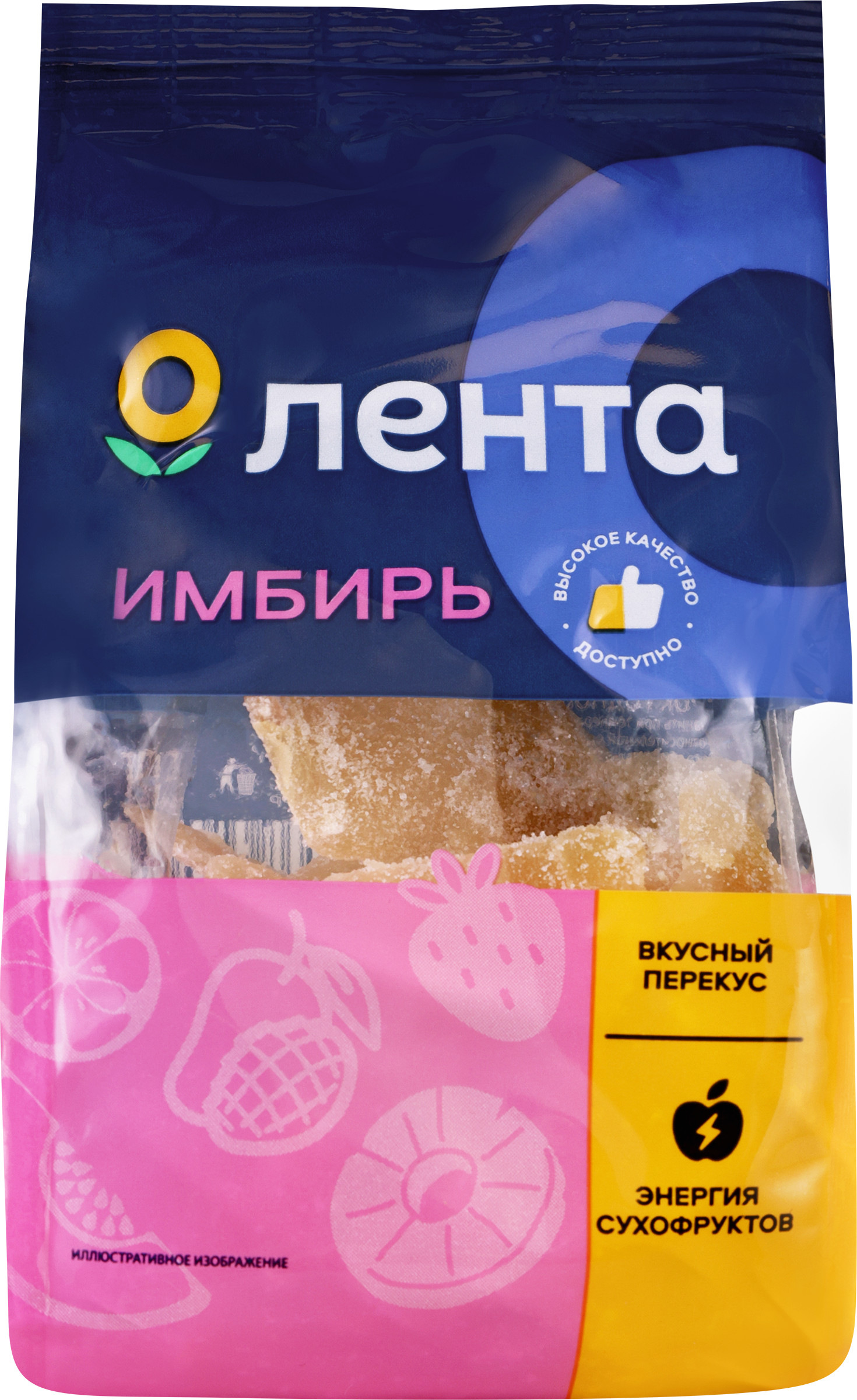 Изображение товара Цукаты ЛЕНТА Имбирь, 120г