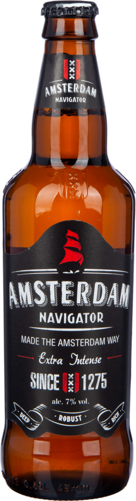 Изображение товара Напиток пивной светлый AMSTERDAM Navigator пастеризованный, 7%, 0.45л
