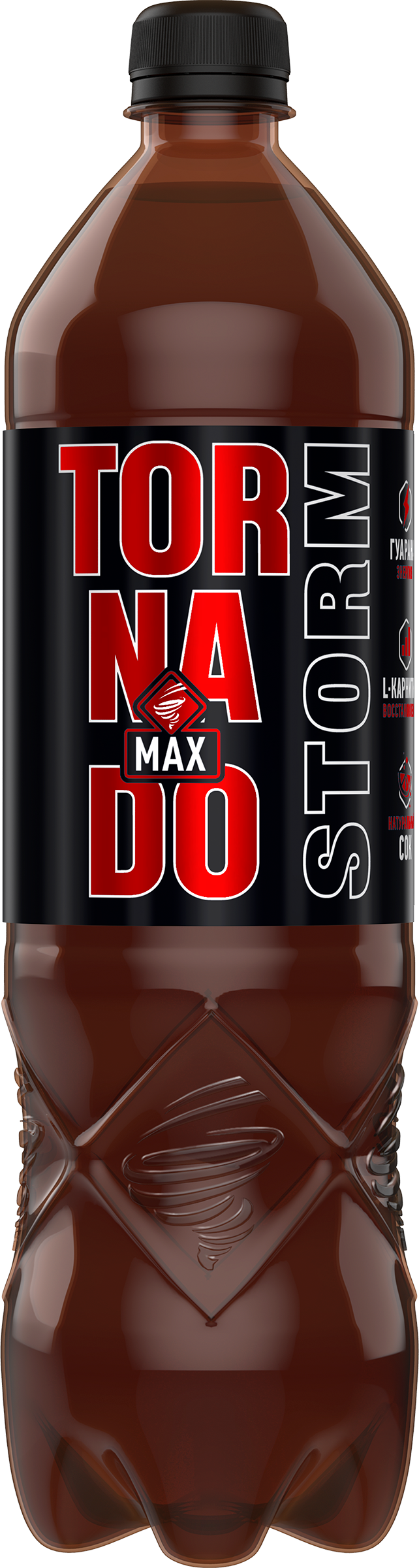 Изображение товара Энергетический напиток TORNADO Max storm 1л сильногазированный