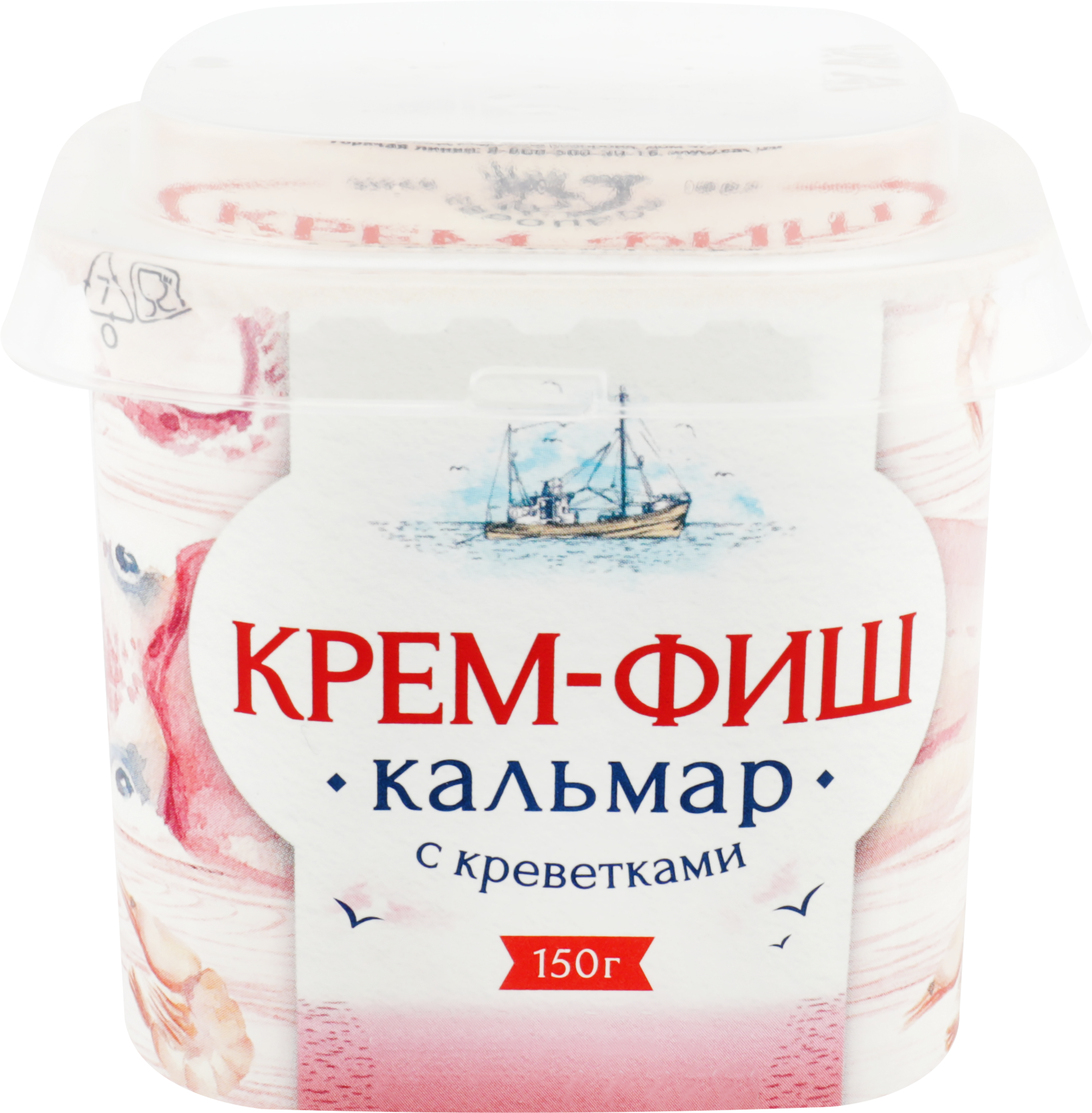 Изображение товара Паста КРЕМ-ФИШ Кальмар-креветка, 150г