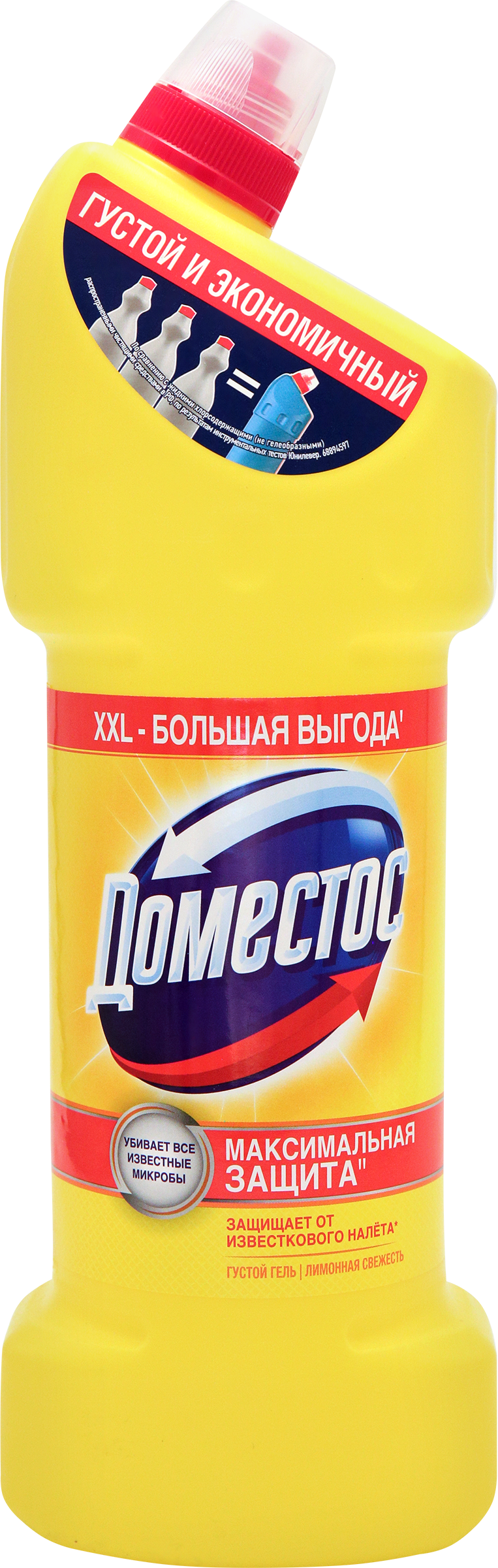 Изображение товара Средство для чистки ДОМЕСТОС Лимонная свежесть 1.5л для поверхностей и дезинфекции