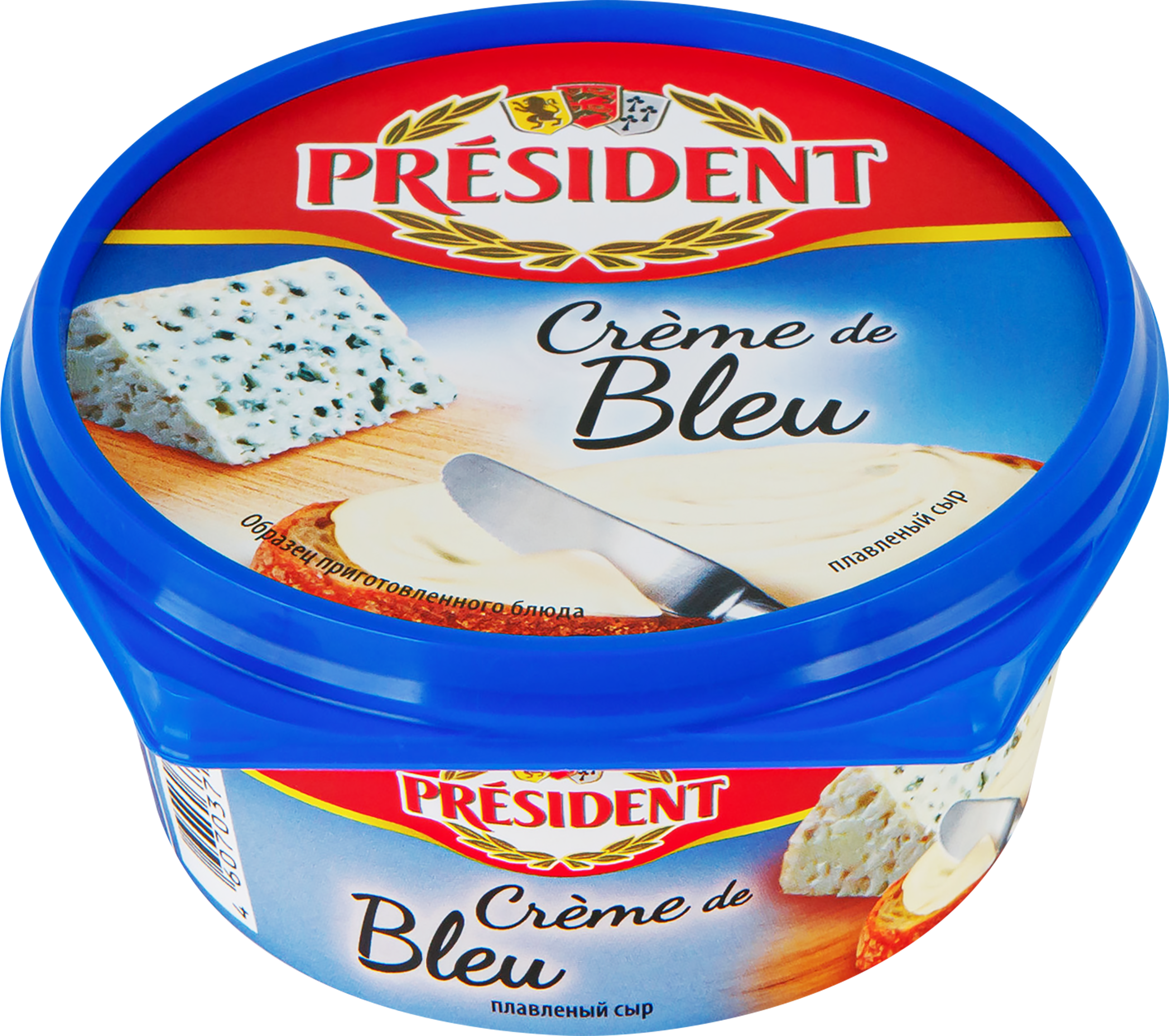 Изображение товара Сыр плавленый PRESIDENT Creme de bleu 50%, без змж, 125г