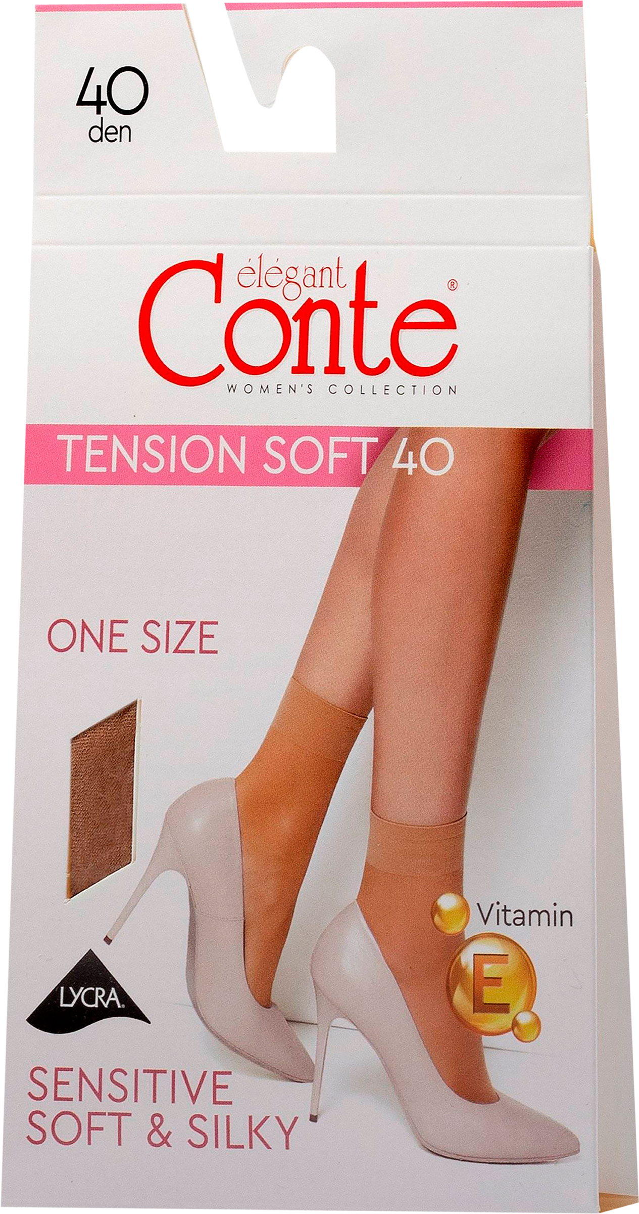 Изображение товара Носки женские CONTE Tension Soft 40 den, natural, Арт. 8С-7 СП