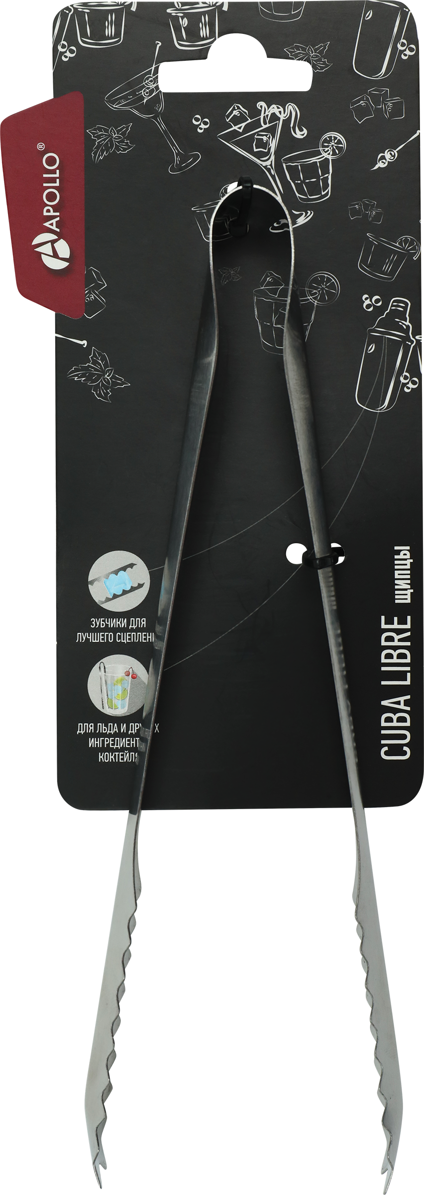 Изображение товара Щипцы для льда APOLLO Cuba Libre, нержавеющая сталь Арт. CBL-01