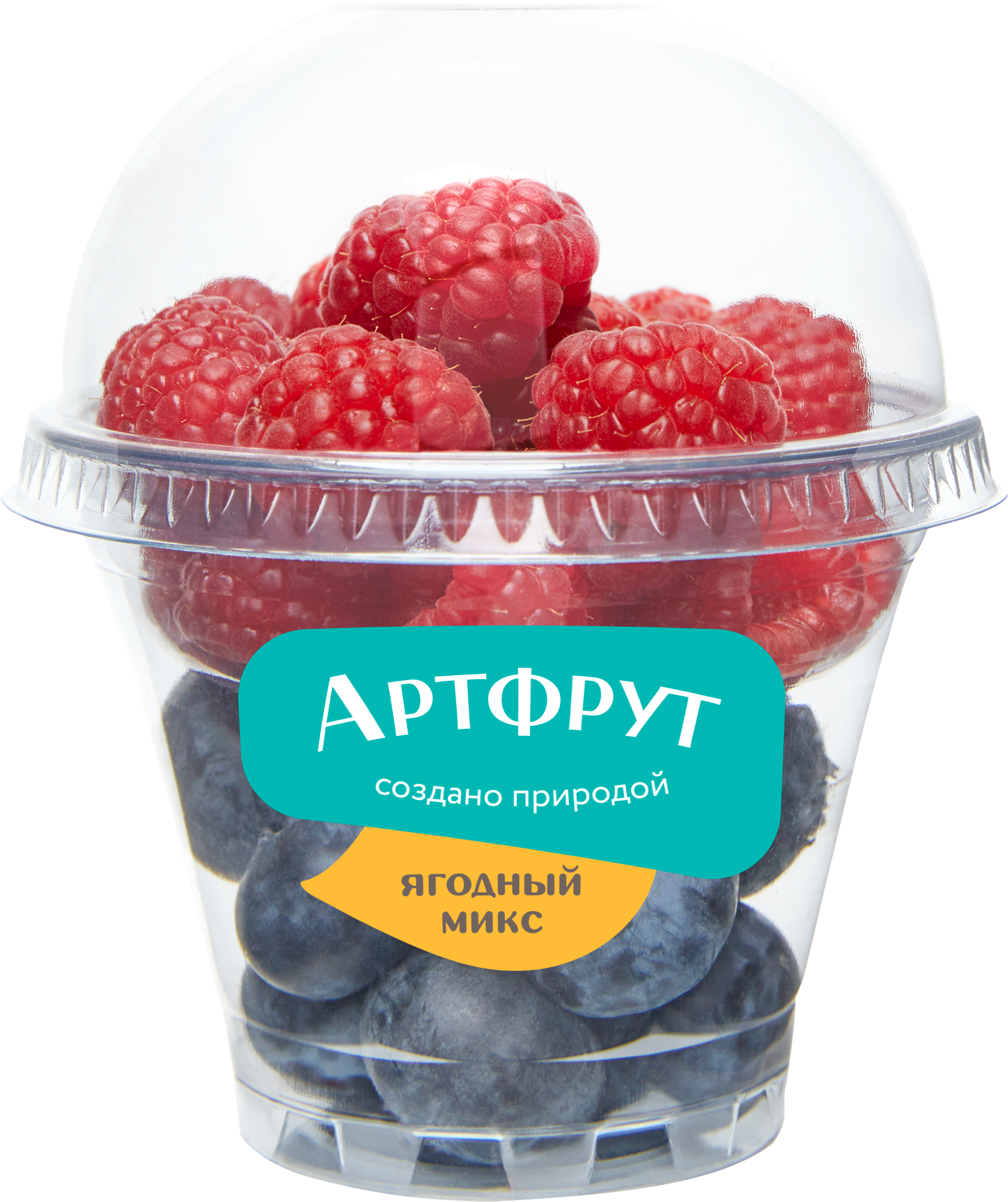Изображение товара Ягодный микс АРТФРУТ Голубика-малина 150г натуральный продукт