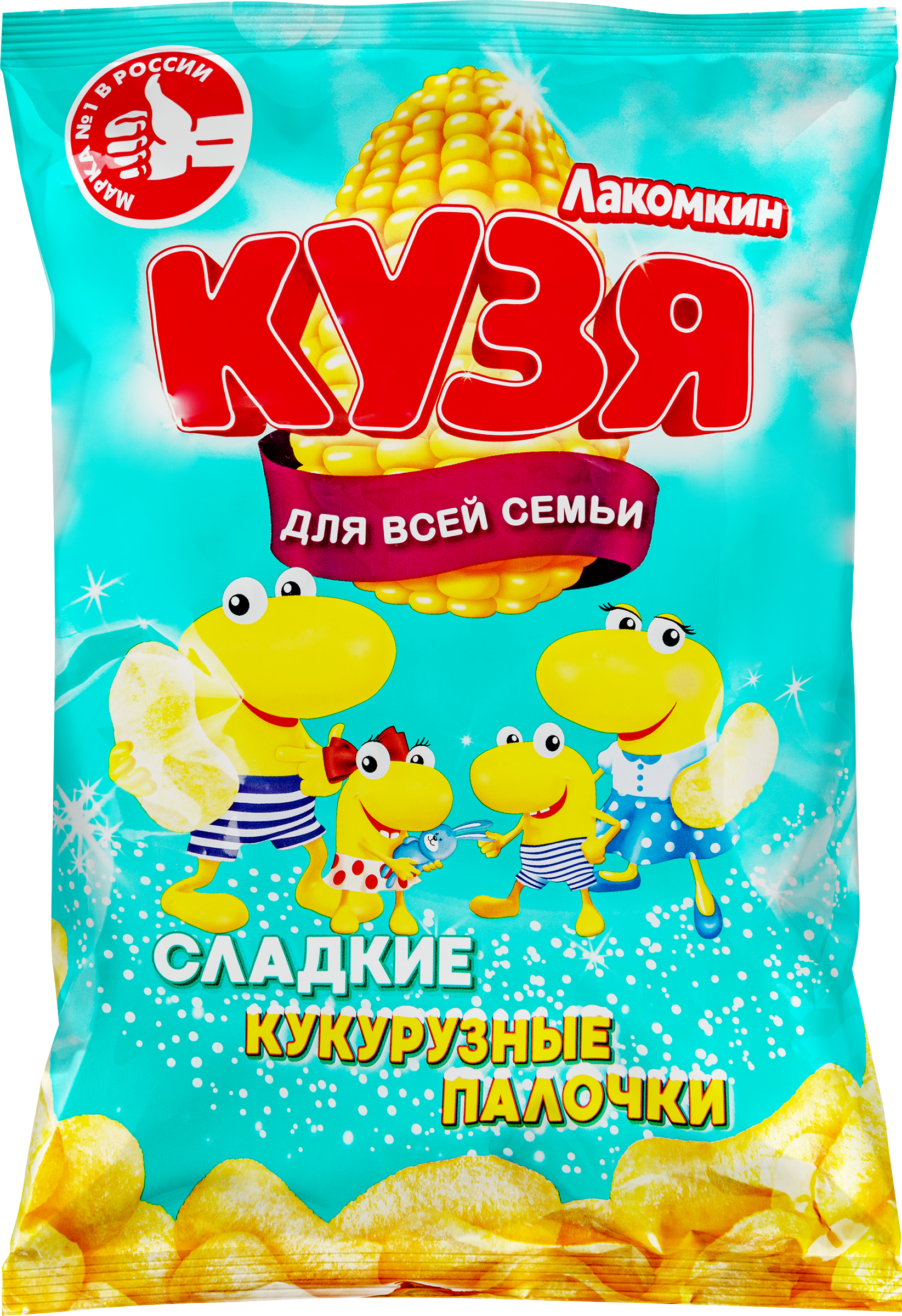 Изображение товара Палочки кукурузные КУЗЯ ЛАКОМКИН с сахарной пудрой, 190г