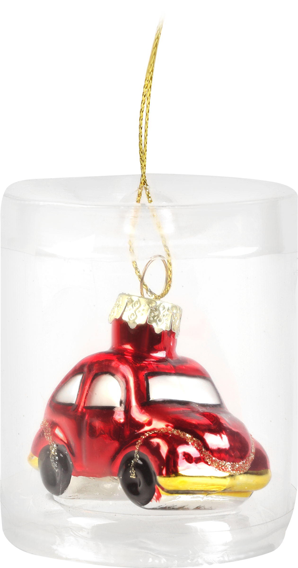 Изображение товара Стеклянное елочное украшение HOMECLUB персонаж 5 см с принтом