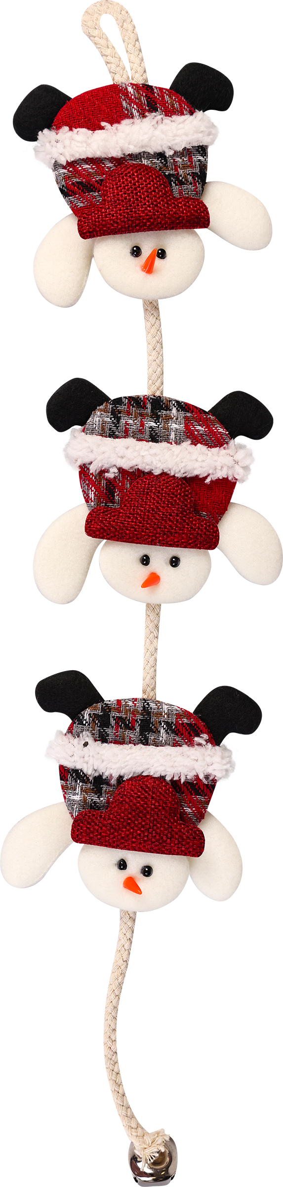 Изображение товара Подвеска новогодняя HOMECLUB Санта/Снеговик 55см на веревочке