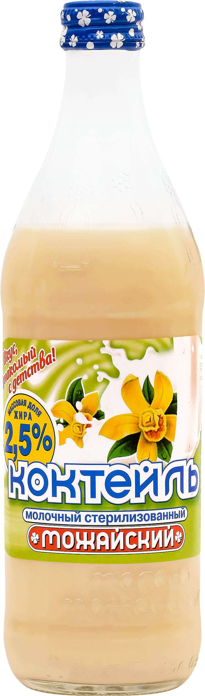 Изображение товара Коктейль молочный МОЖАЙСКОЕ с ароматом ванили 2,5%, без змж, 450г