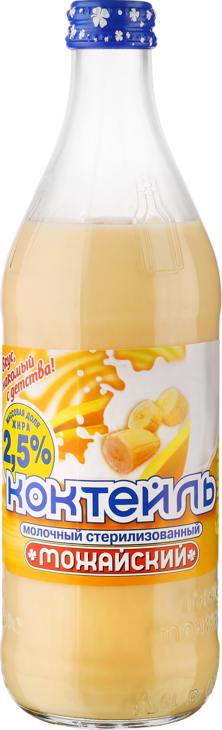 Изображение товара Коктейль молочный МОЖАЙСКОЕ с ароматом банана 2,5%, без змж, 450г