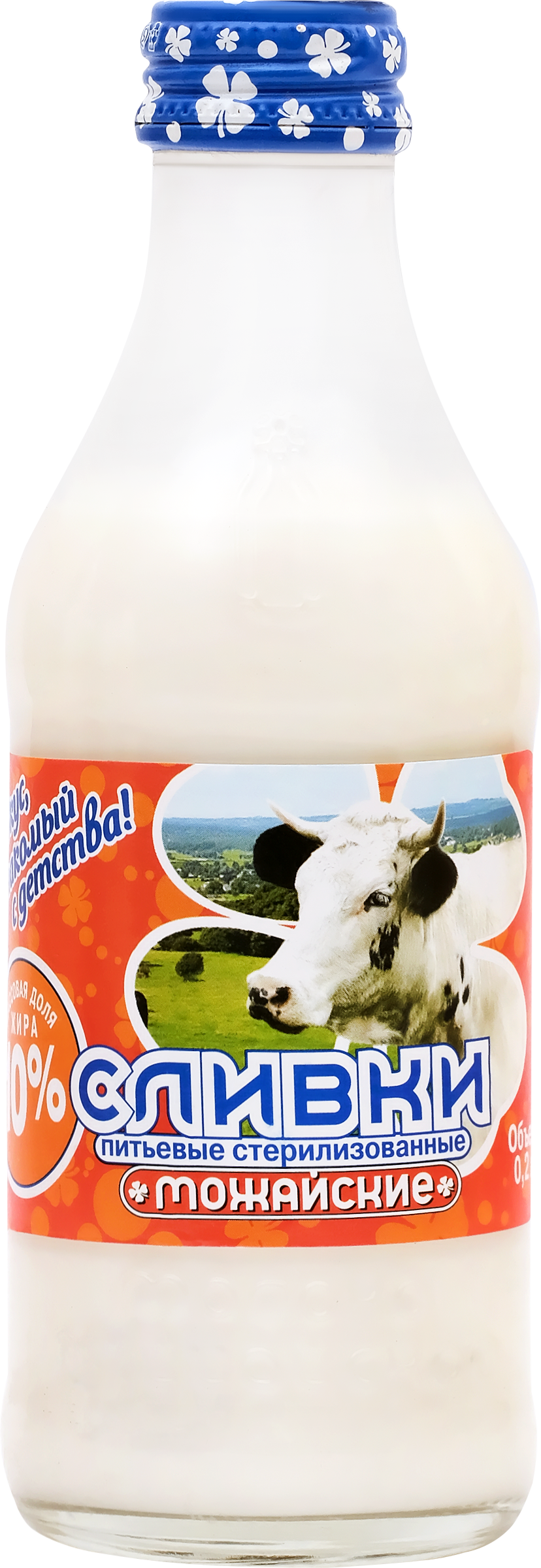 Изображение товара Сливки стерилизованные МОЖАЙСКОЕ 10%, без змж, 200мл