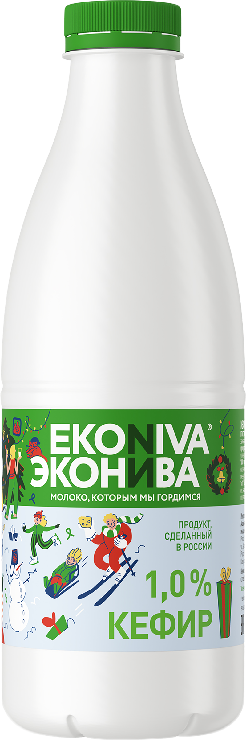 Изображение товара Кефир ЭКОНИВА 1% без зжм 1000г нежирный и полезный