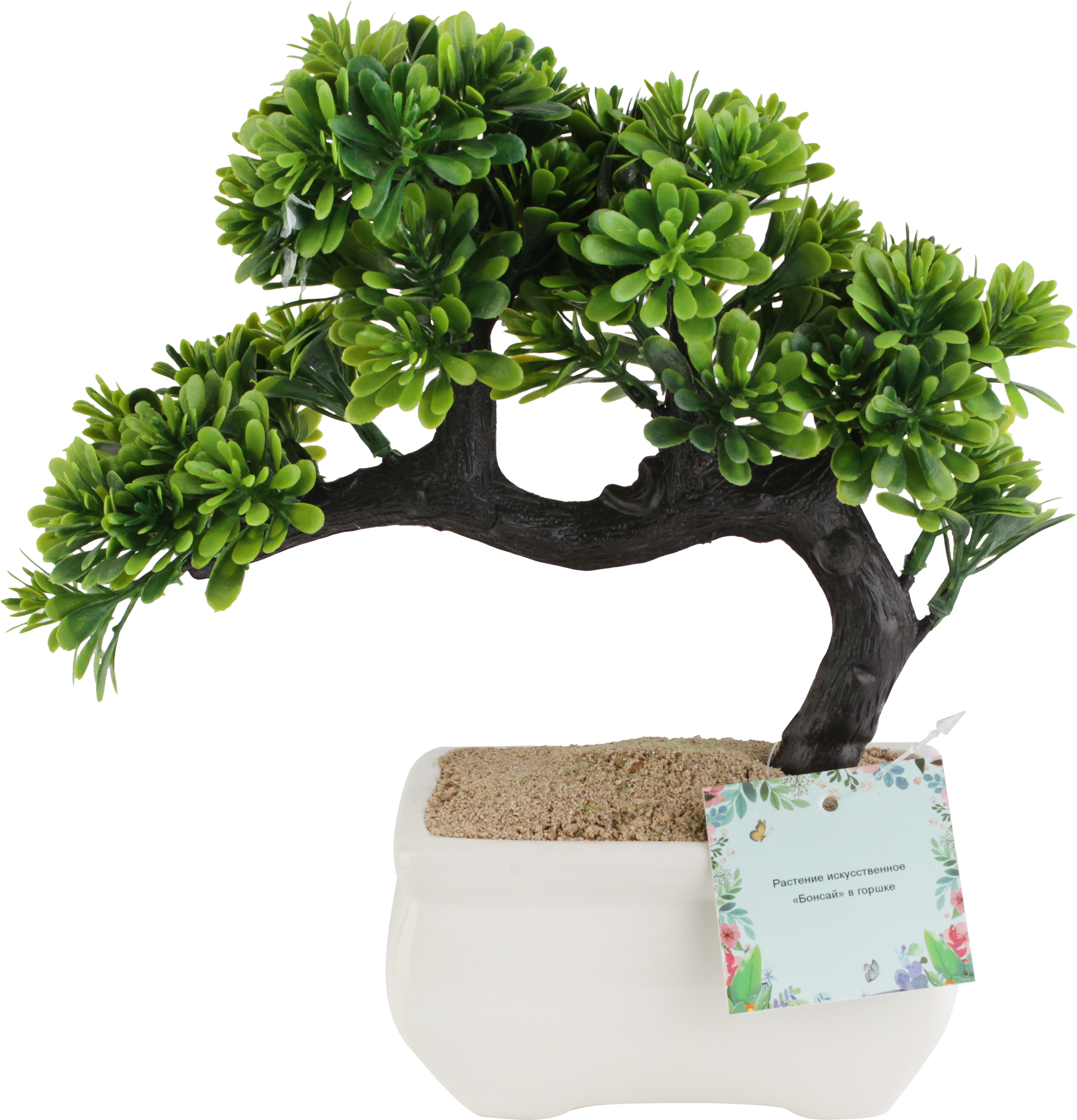Изображение товара Искусственное растение бонсай в керамическом горшке 21x7x23 см для интерьера