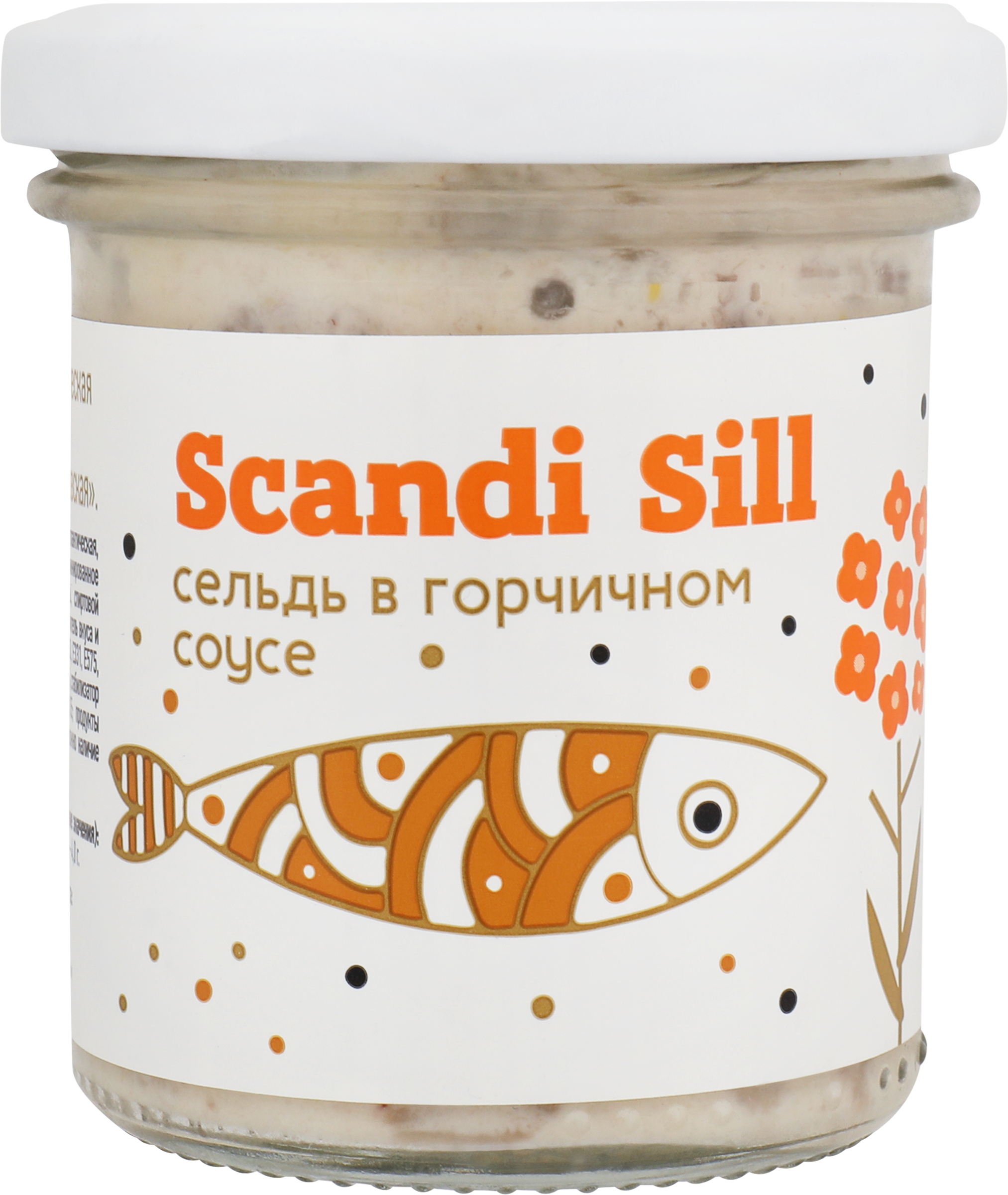 Изображение товара Сельдь МЕРИДИАН Скандинавская филе-кусочки в горчичном соусе, 150г