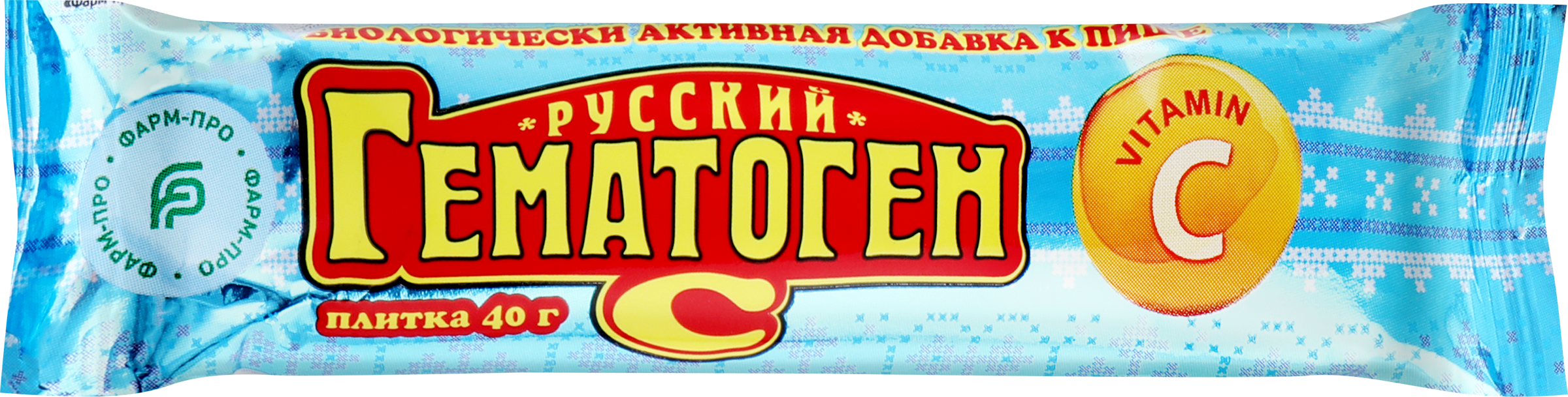 Изображение товара Гематоген РУССКИЙ с витамином С, 40г