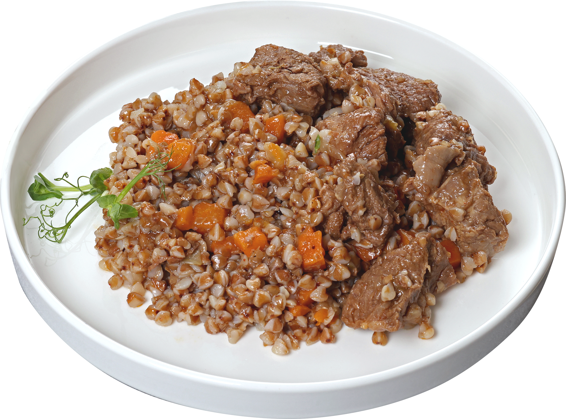 Изображение товара Томленая говядина с гречкой ЛЕНТА FRESH, 270г