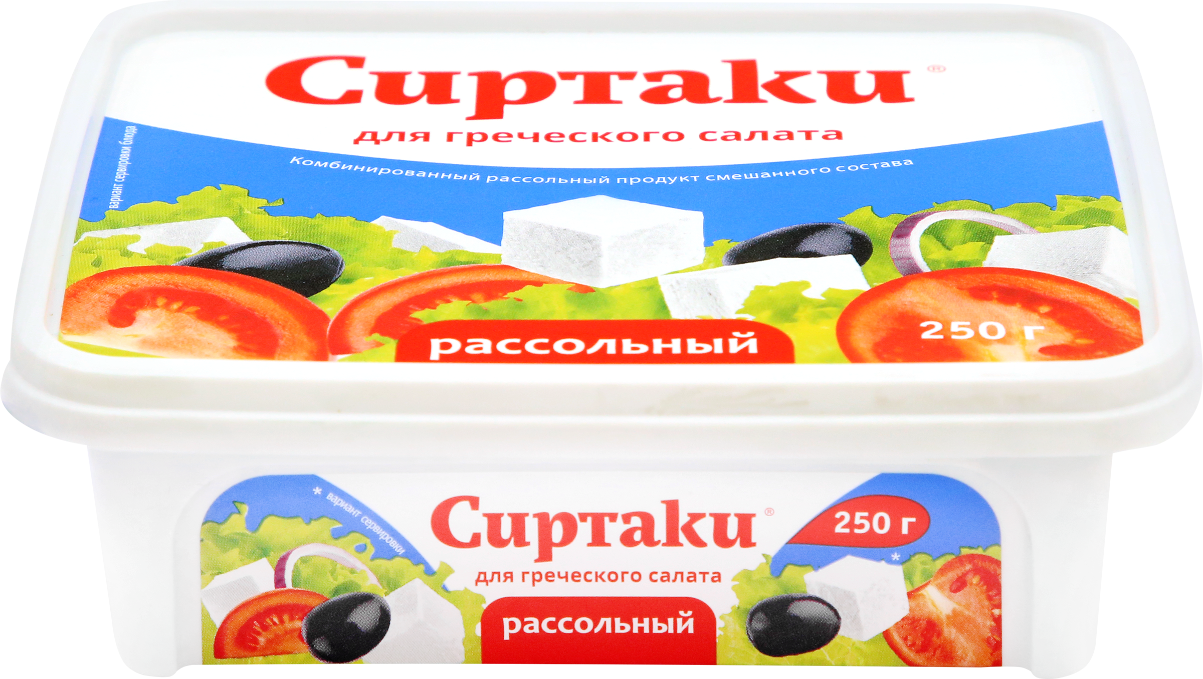 Изображение товара Продукт рассольный комбинированный СИРТАКИ Original Для греческого салата 55%, 250г