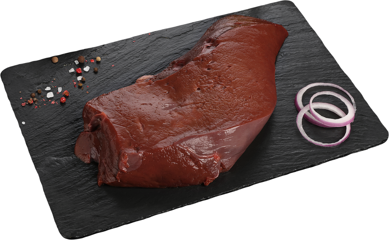 Изображение товара Печень говяжья ЛЕНТА FRESH, весовая, натуральный субпродукт высокого качества