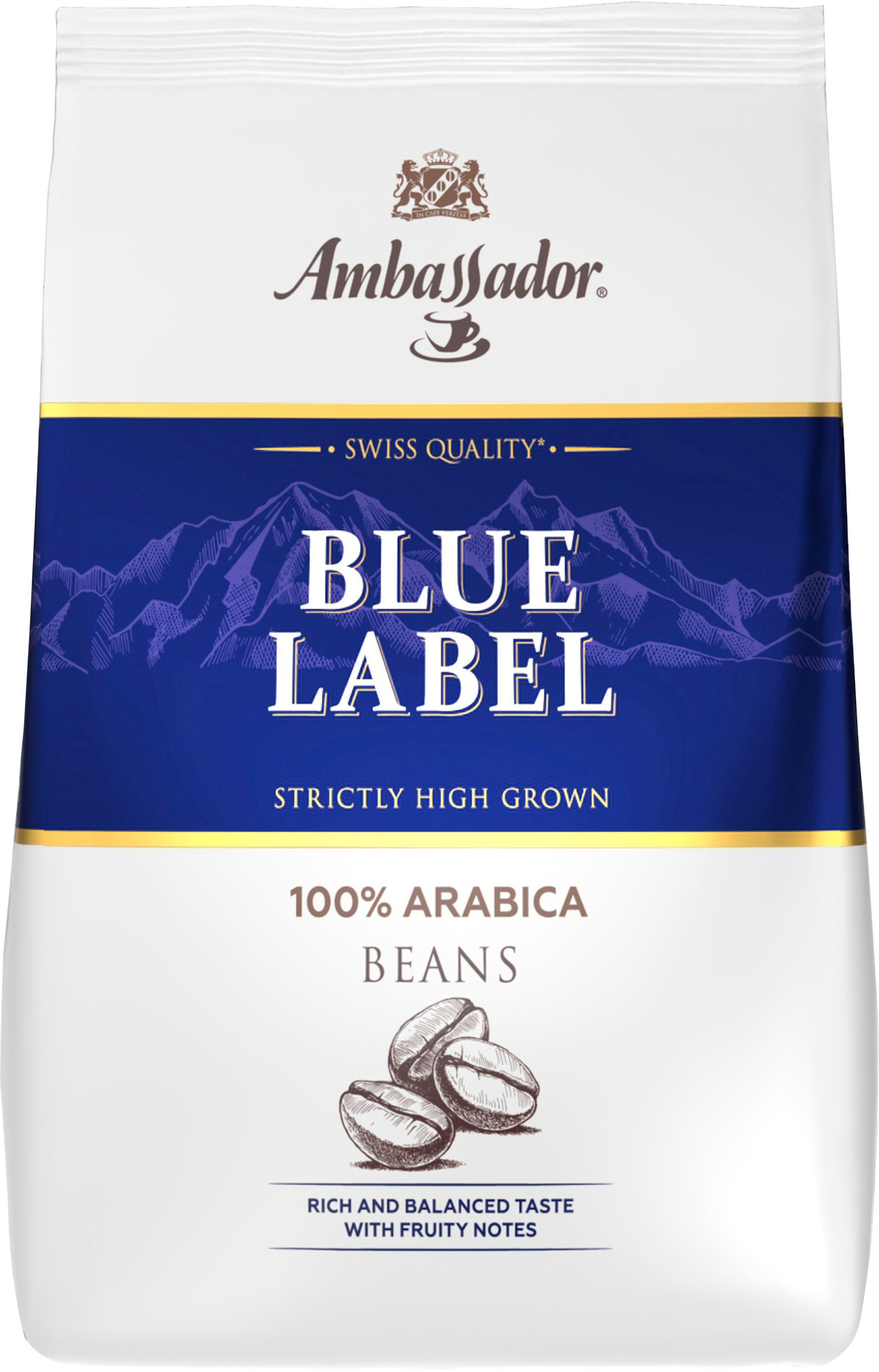 Изображение товара Кофе зерновой AMBASSADOR Blue Label натуральный жареный 1кг Россия