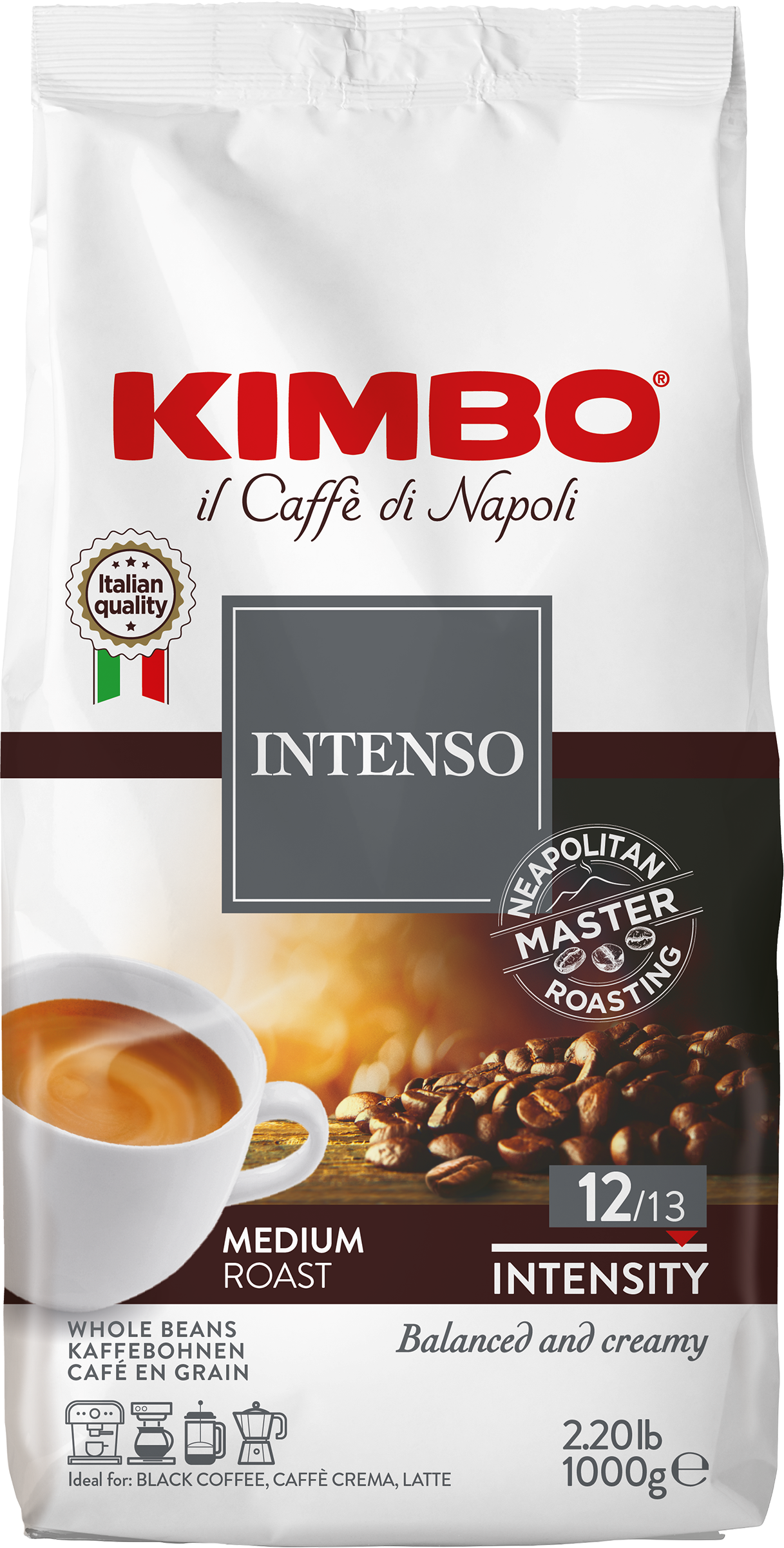 Изображение товара Кофе зерновой KIMBO Aroma Intenso натуральный 1кг Италия