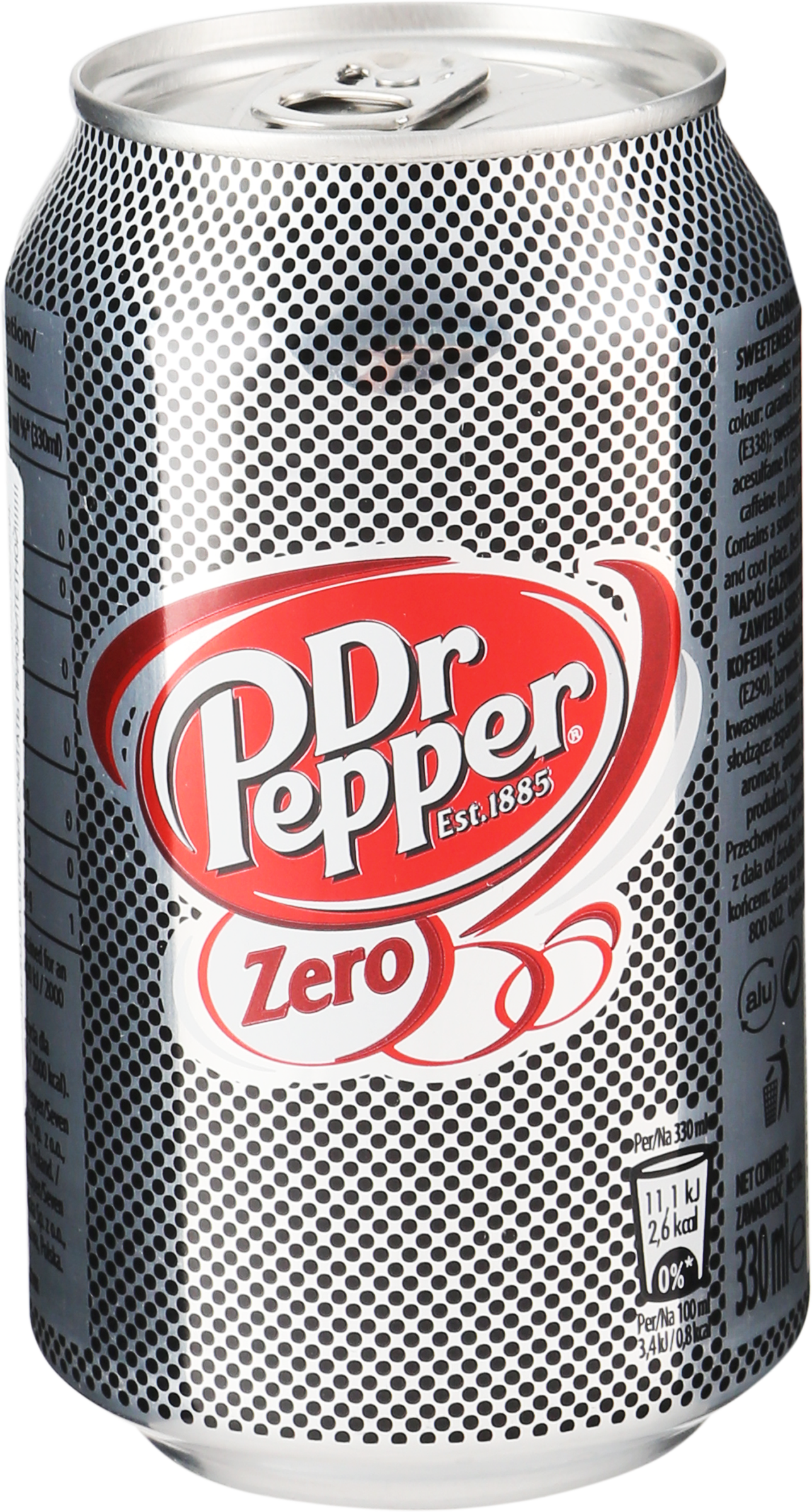 Изображение товара Напиток DR. PEPPER Diet zero без сахара сильногазированный, 0.33л