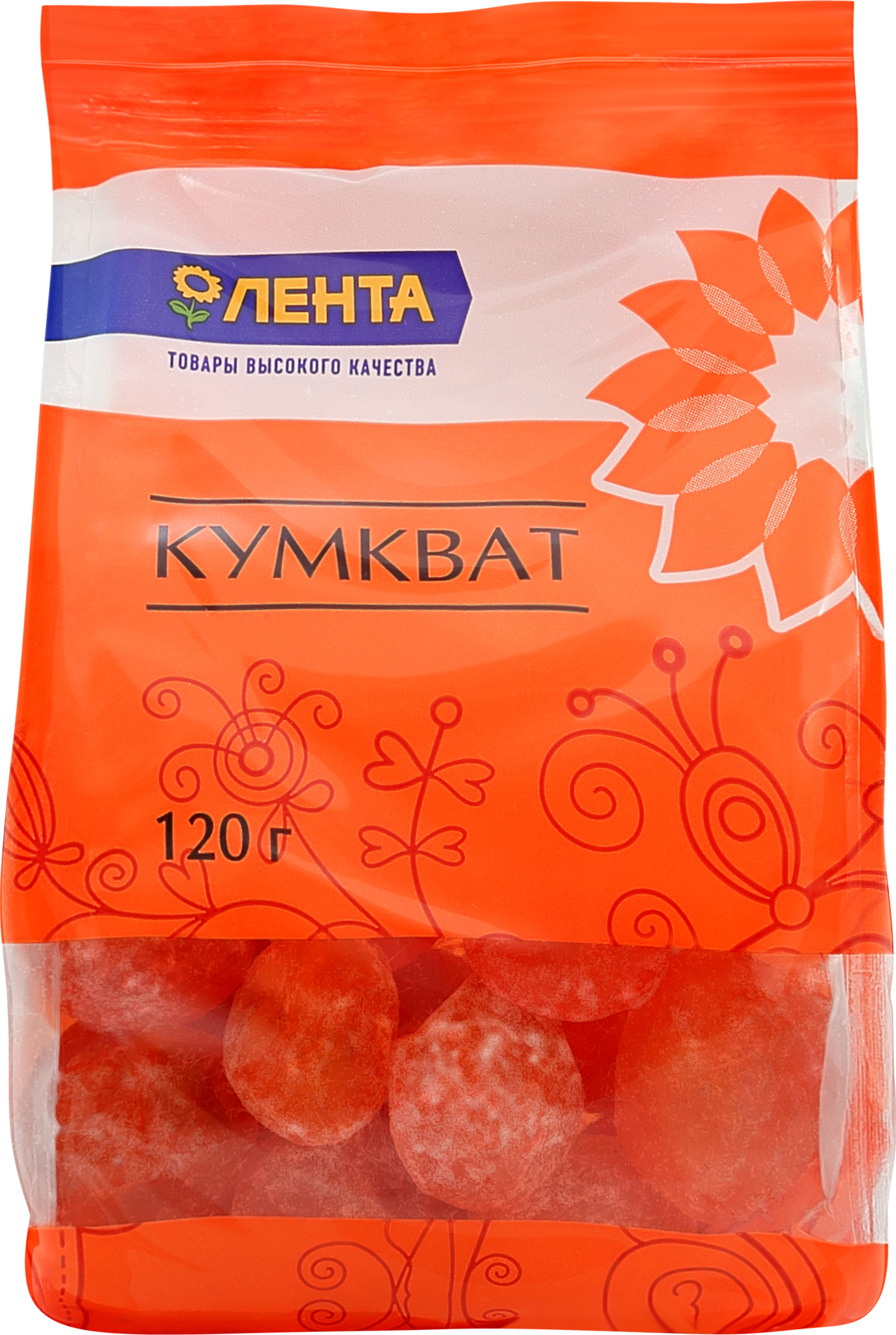 Изображение товара Цукаты ЛЕНТА Кумкват 120г - Вкусный перекус