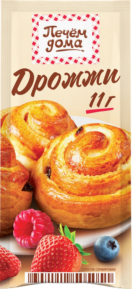 Изображение товара Дрожжи хлебопекарные ПЕЧЕМ ДОМА, 11г