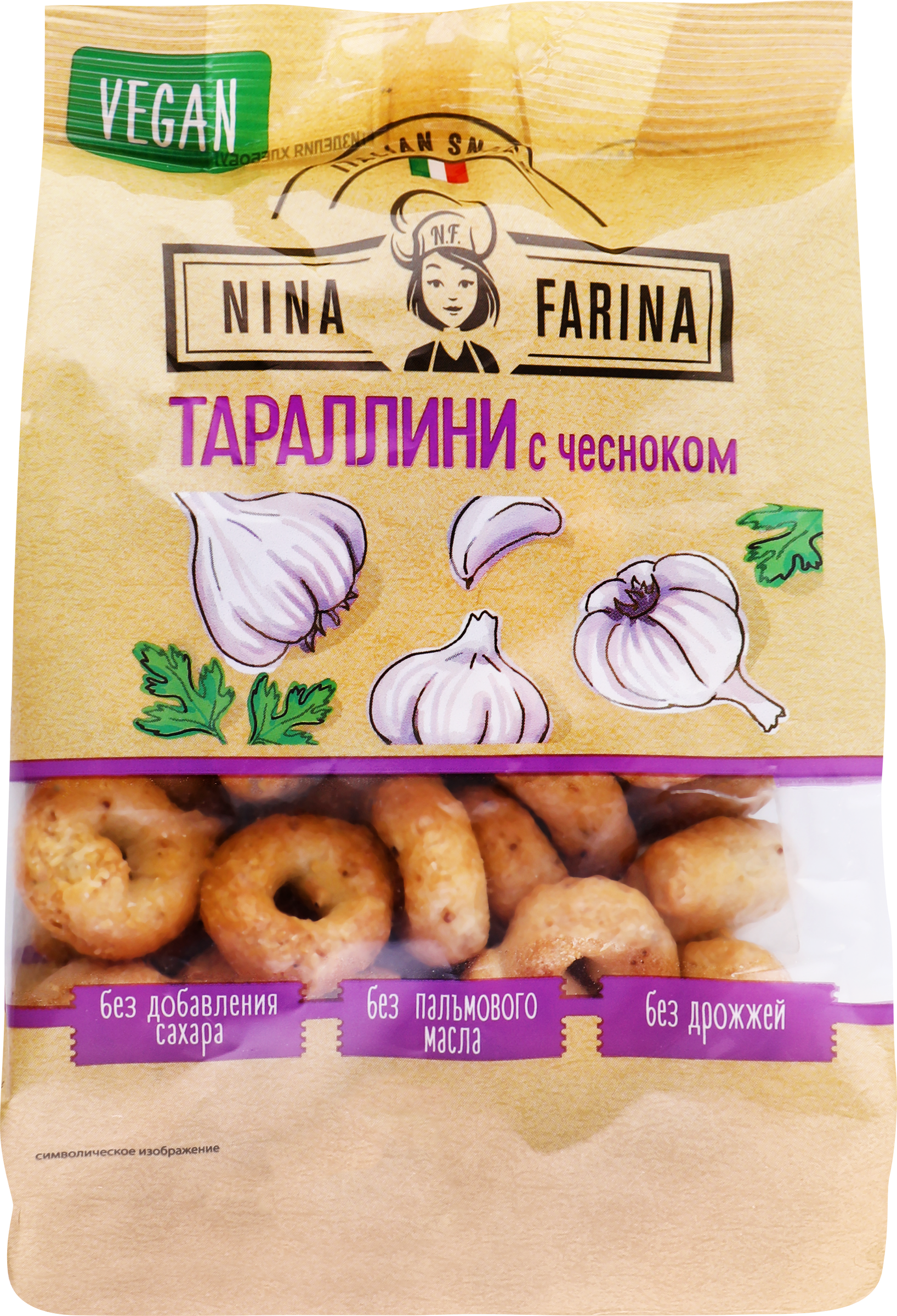 Изображение товара Тараллини NINA FARINA с чесноком, 180г