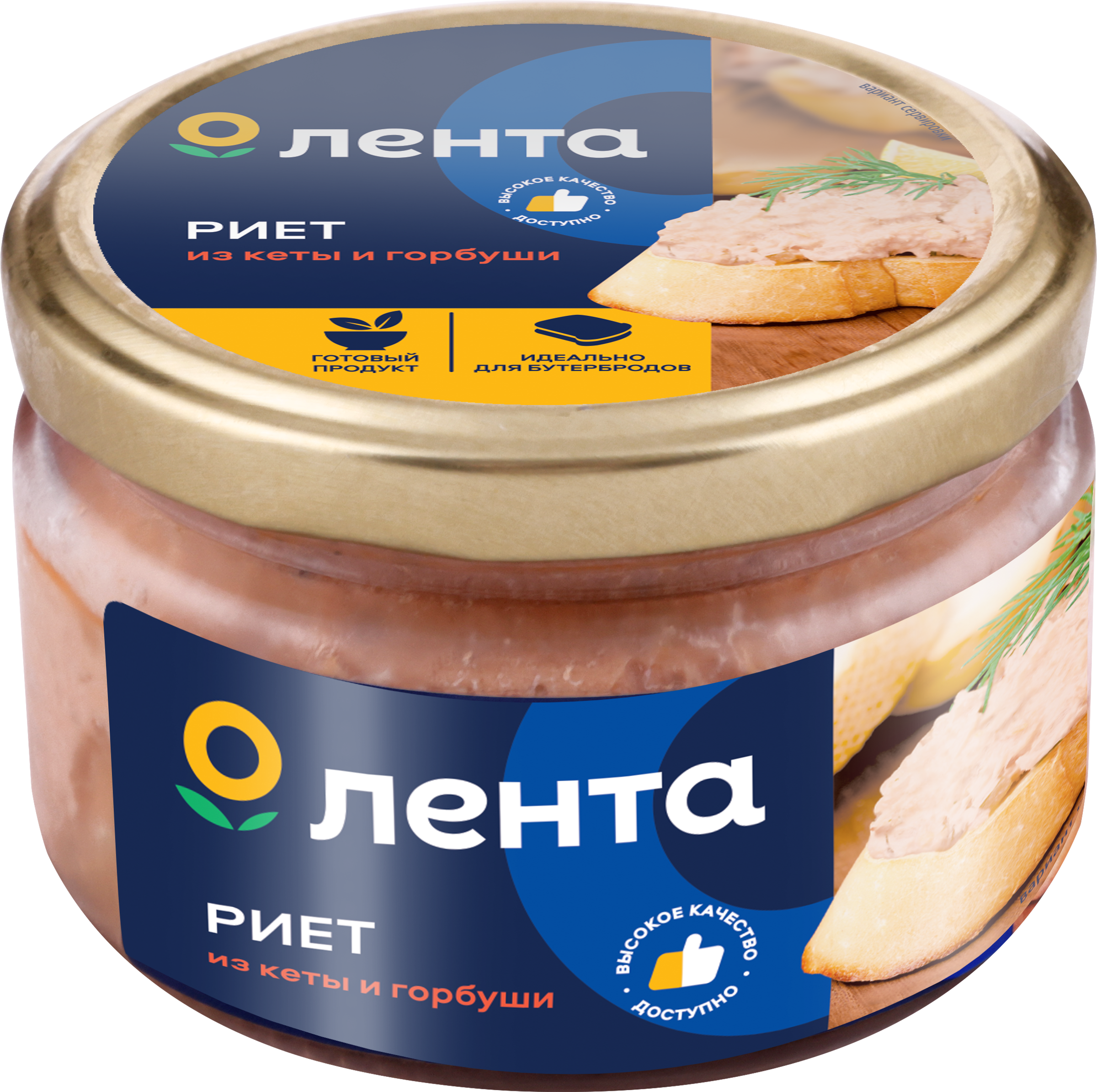 Изображение товара Риет ЛЕНТА Классический из горбуши и кеты, 180г