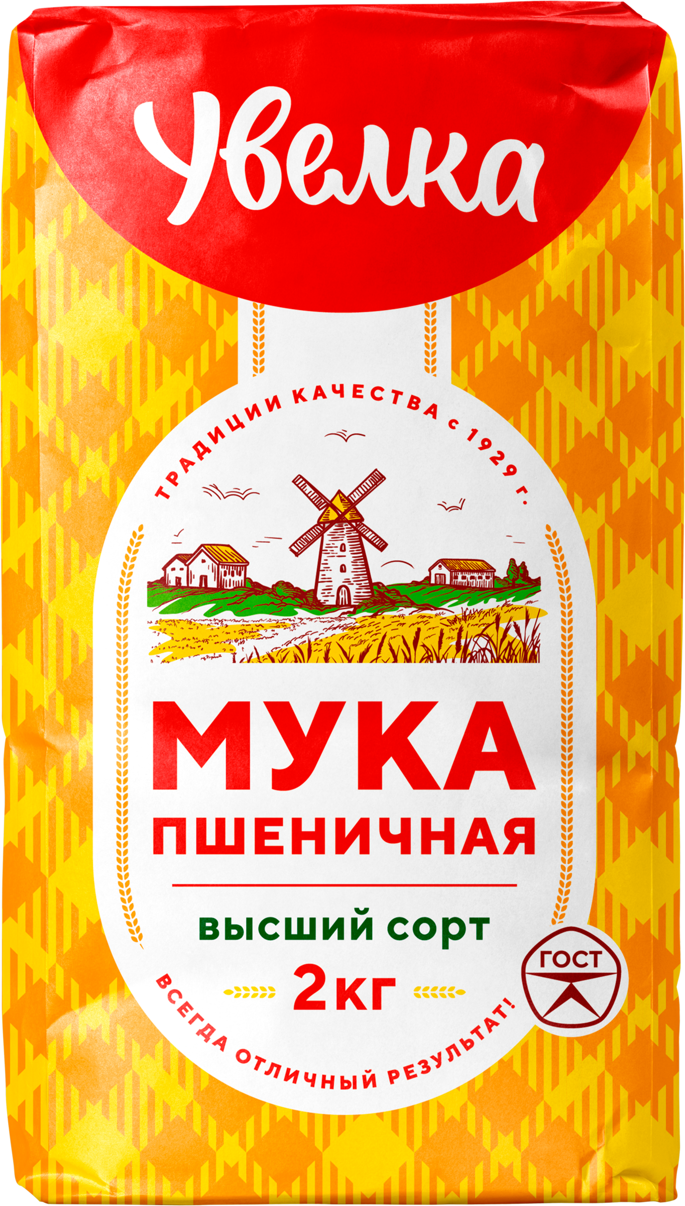 Изображение товара Мука пшеничная УВЕЛКА высший сорт, 2кг