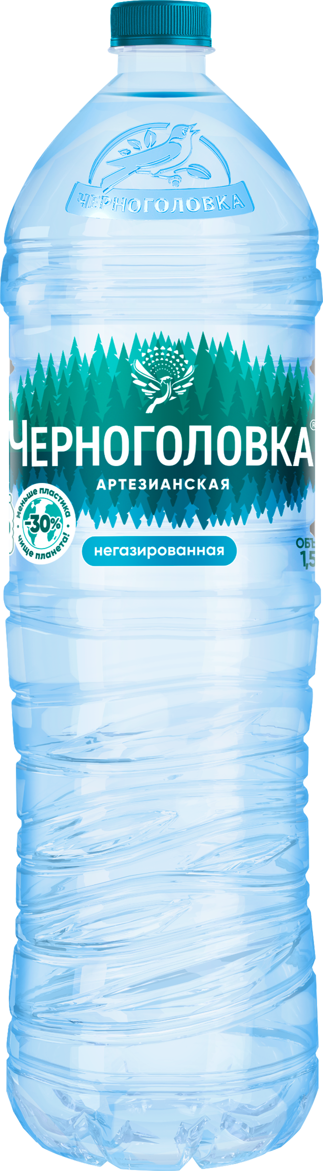 Изображение товара Вода питьевая ЧЕРНОГОЛОВКА артезианская негазированная, 1.5л