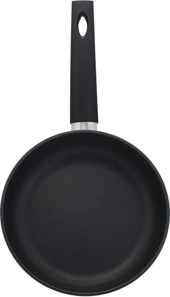 Изображение товара Сковорода HOMECLUB Basic 22см литая с антипригарным покрытием и ручкой soft-touch