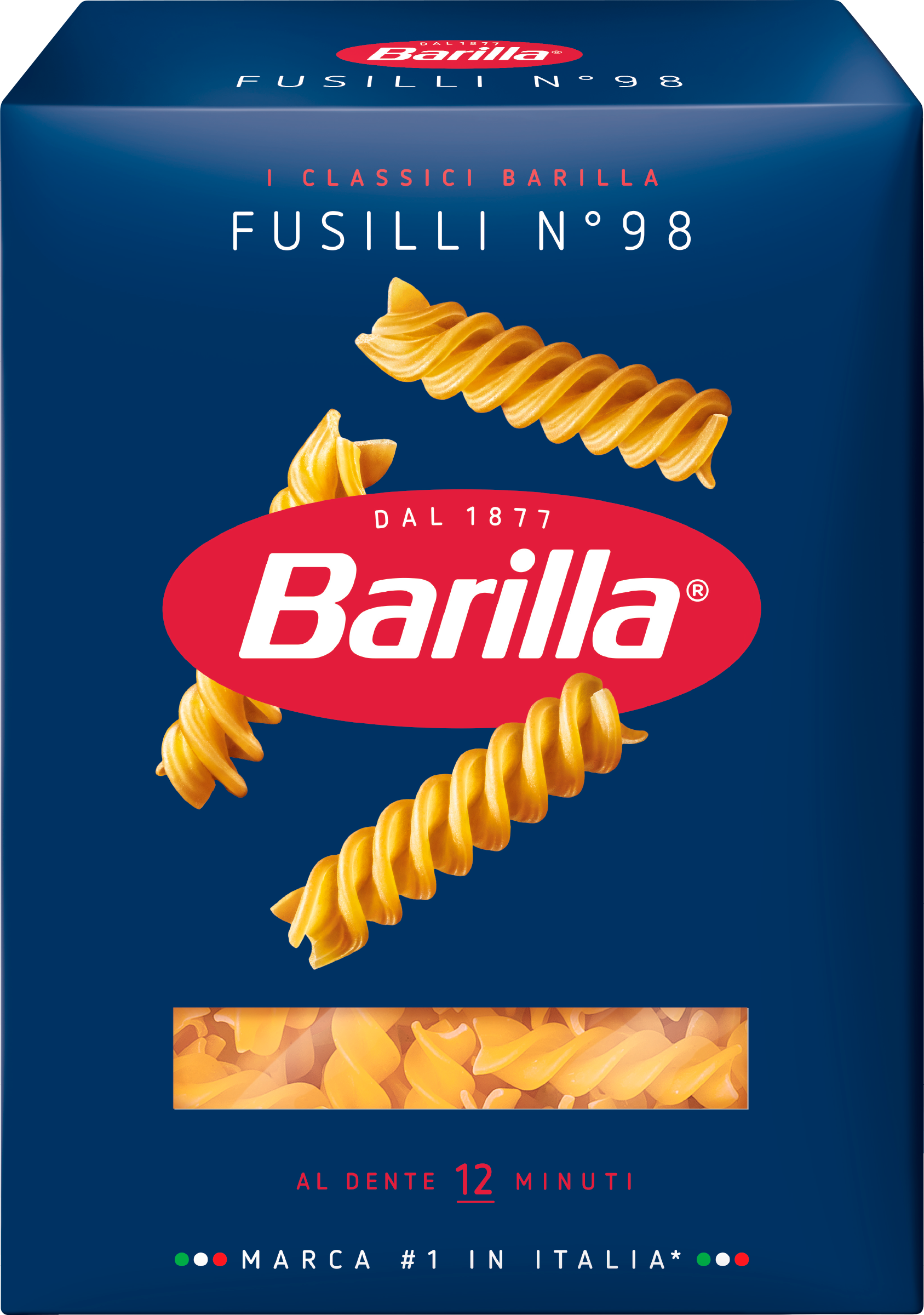 Изображение товара Макароны BARILLA Fusilli n.98 из твердых сортов пшеницы группа А высший сорт, 450г