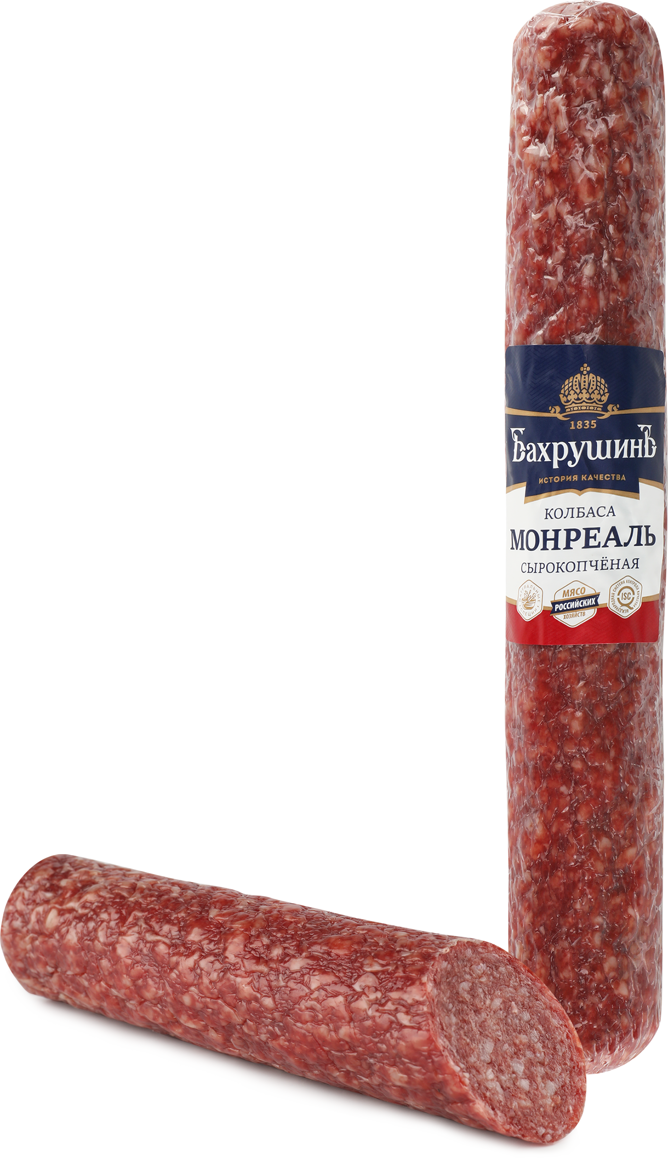 Изображение товара Колбаса сырокопченая БАХРУШИНЪ Монреаль, 1-й сорт, весовая