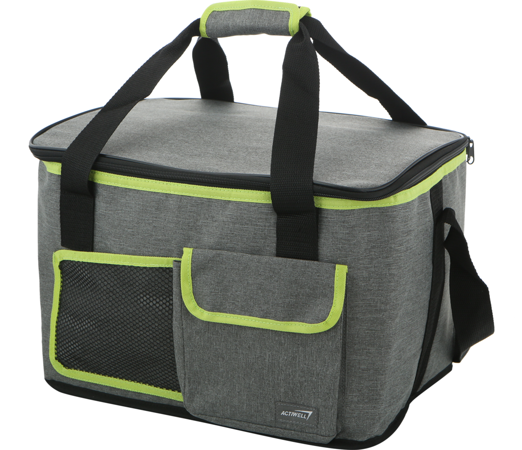 Изображение товара ACTIWELL Термосумка 20л CB1458, 37x23x25см, серо-зелёная