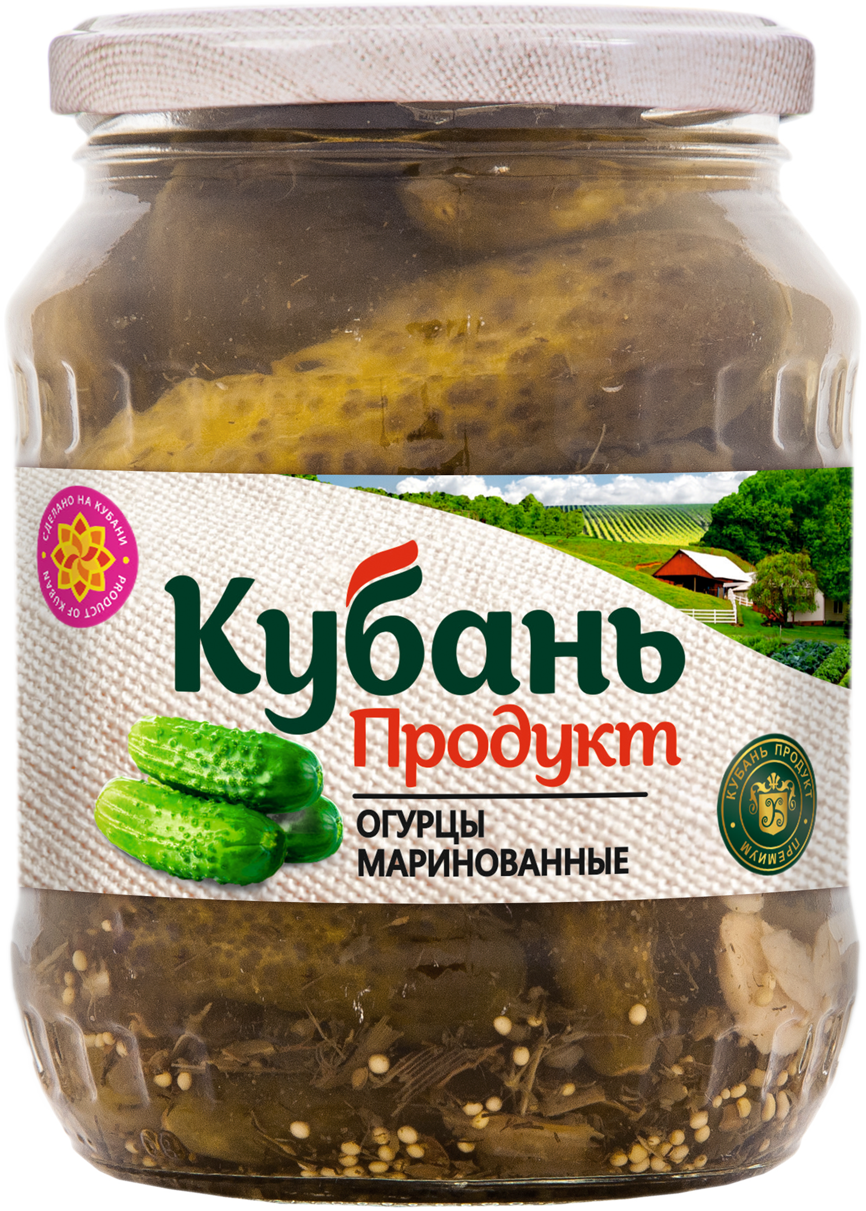 Изображение товара Огурцы маринованные КУБАНЬ ПРОДУКТ, 680г