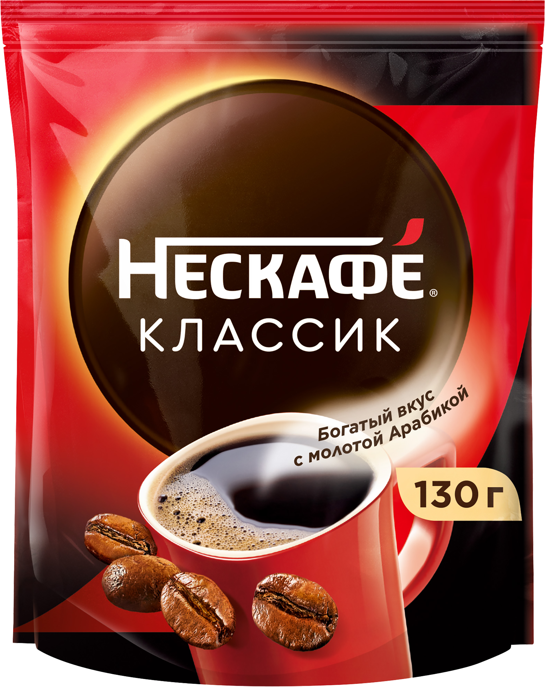 Изображение товара Кофе растворимый с добавлением молотого НЕСКАФЕ Classic, 130г