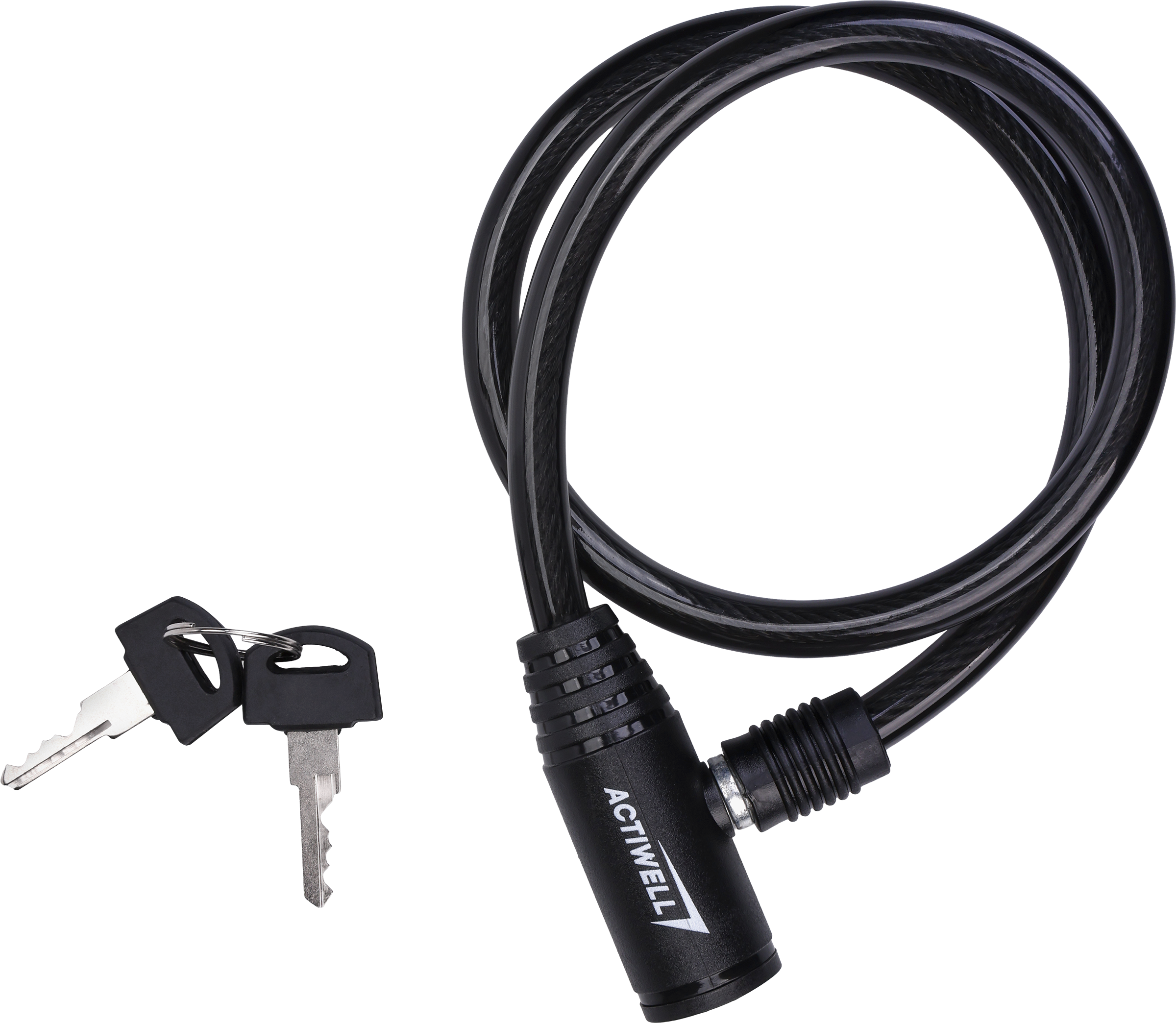 Изображение товара Замок велосипедный ACTIWELL 0,9x60см, с 2 ключами, Арт. BIK-12 Изображение товара Замок велосипедный ACTIWELL 0,9x60см, с 2 ключами, Арт. BIK-12