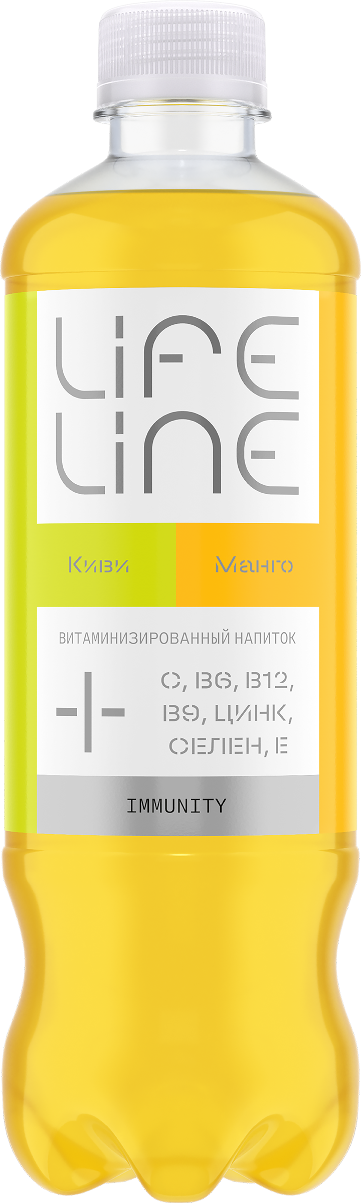 Изображение товара Напиток LIFELINE Immunity Манго, киви, витаминизированный 
негазированный, 0.5л