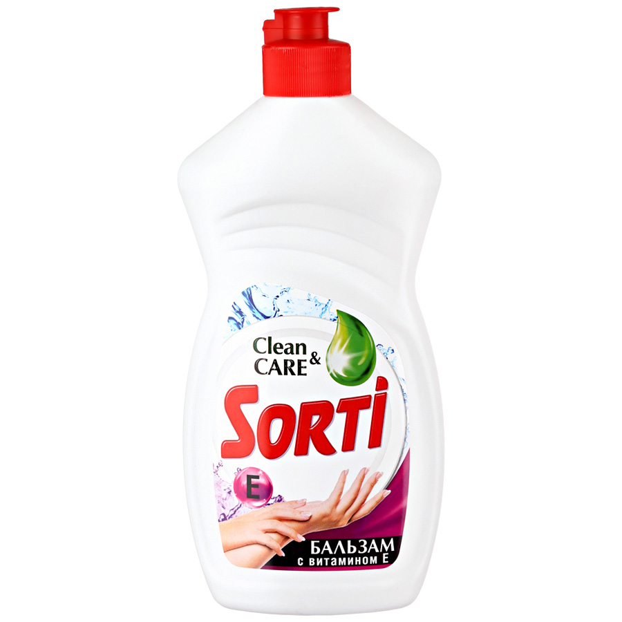 Изображение товара Средство для мытья посуды SORTI Бальзам с витамином Е 450 г