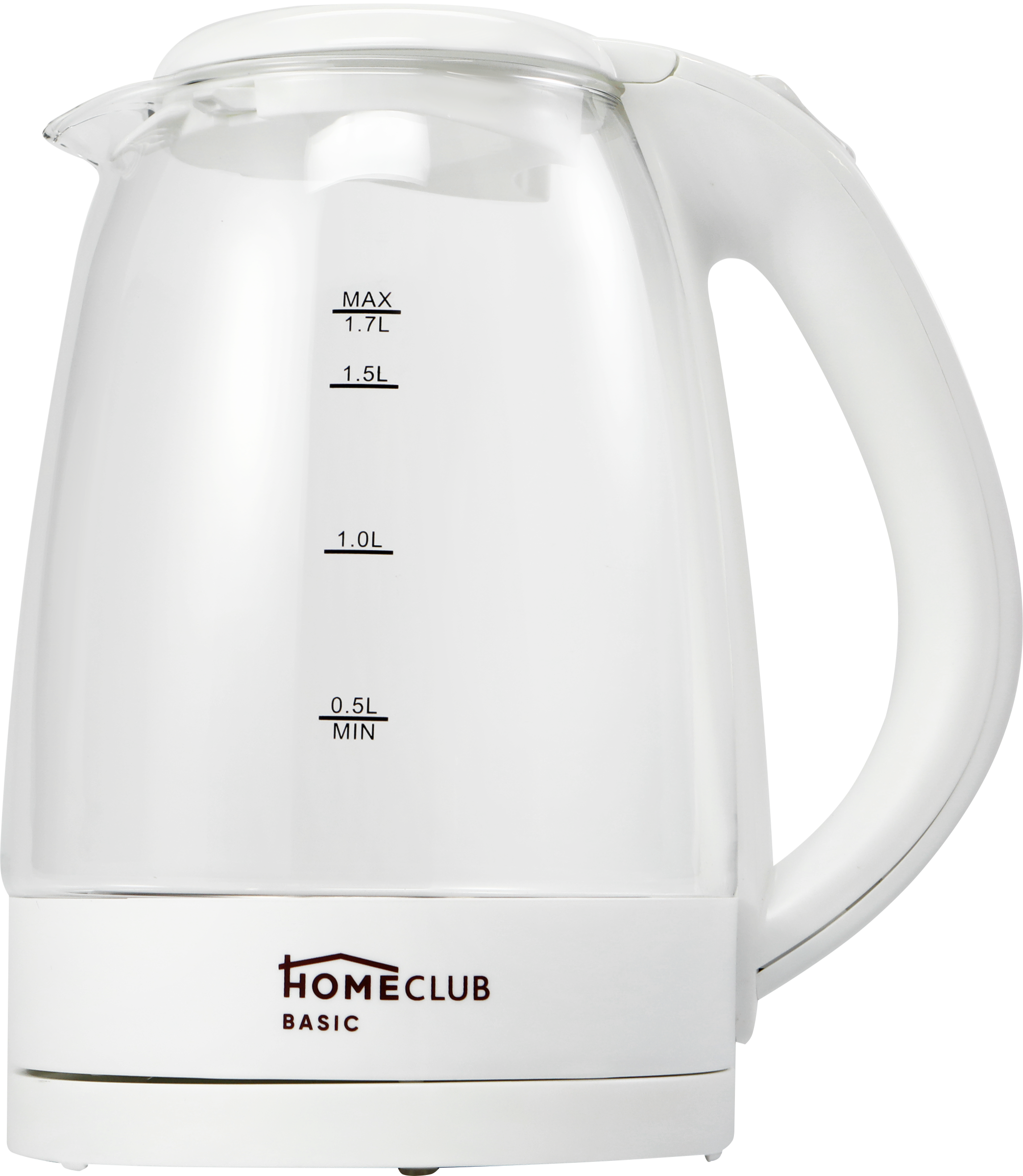 Изображение товара Стеклянный чайник HOMECLUB KEGX8012 2200Вт 1,7л автоматическое отключение