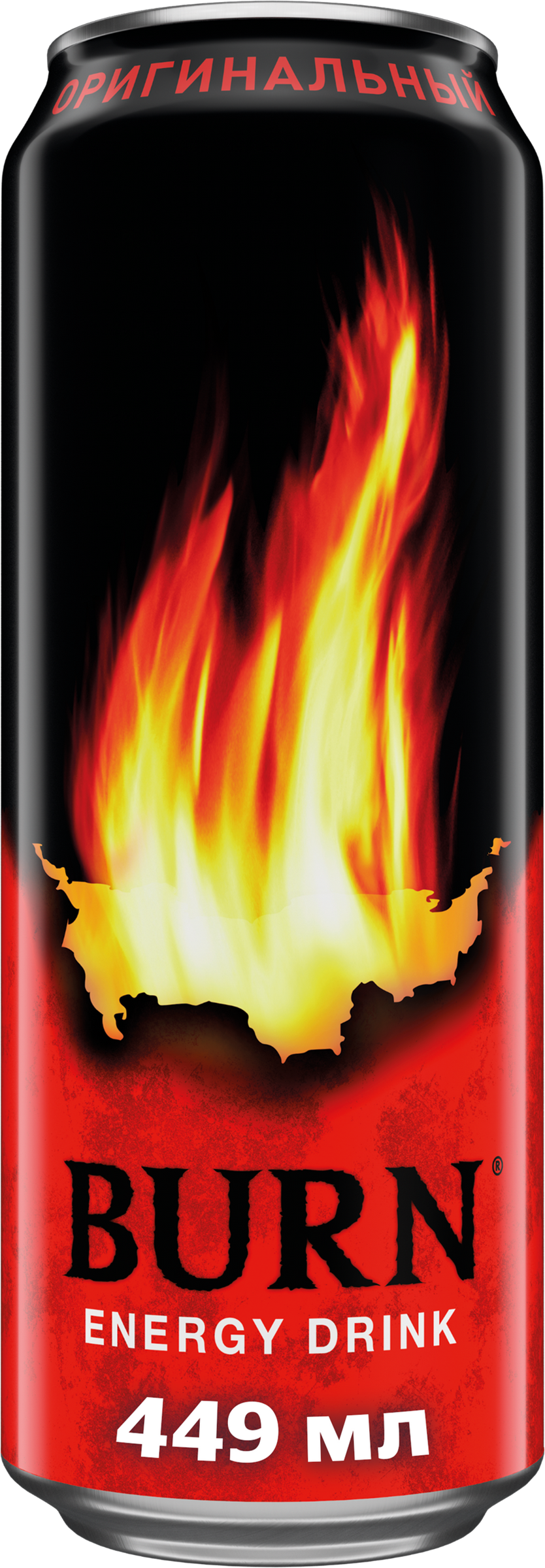 Изображение товара Энергетический напиток BURN Оригинальный 0.449л сильногазированный с таурином и витаминами