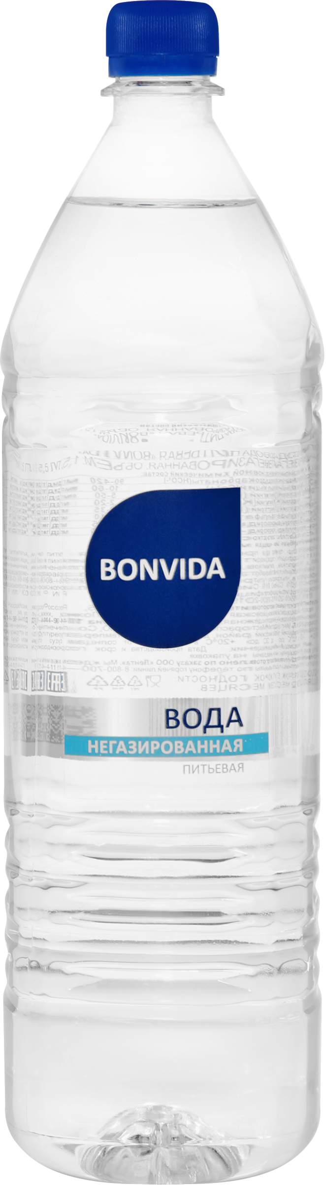 Изображение товара Вода питьевая BONVIDA негазированная 1.5л из артезианской скважины