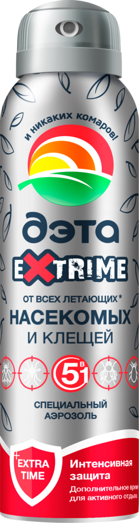 Изображение товара Аэрозоль-репеллент от всех летающих насекомых и клещей ДЭТА Специальный, 150мл