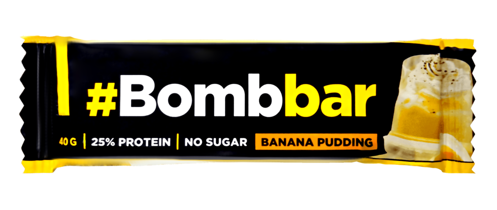 Изображение товара Батончик протеиновый BOMBBAR Банановый пудинг, в шоколаде, 40г