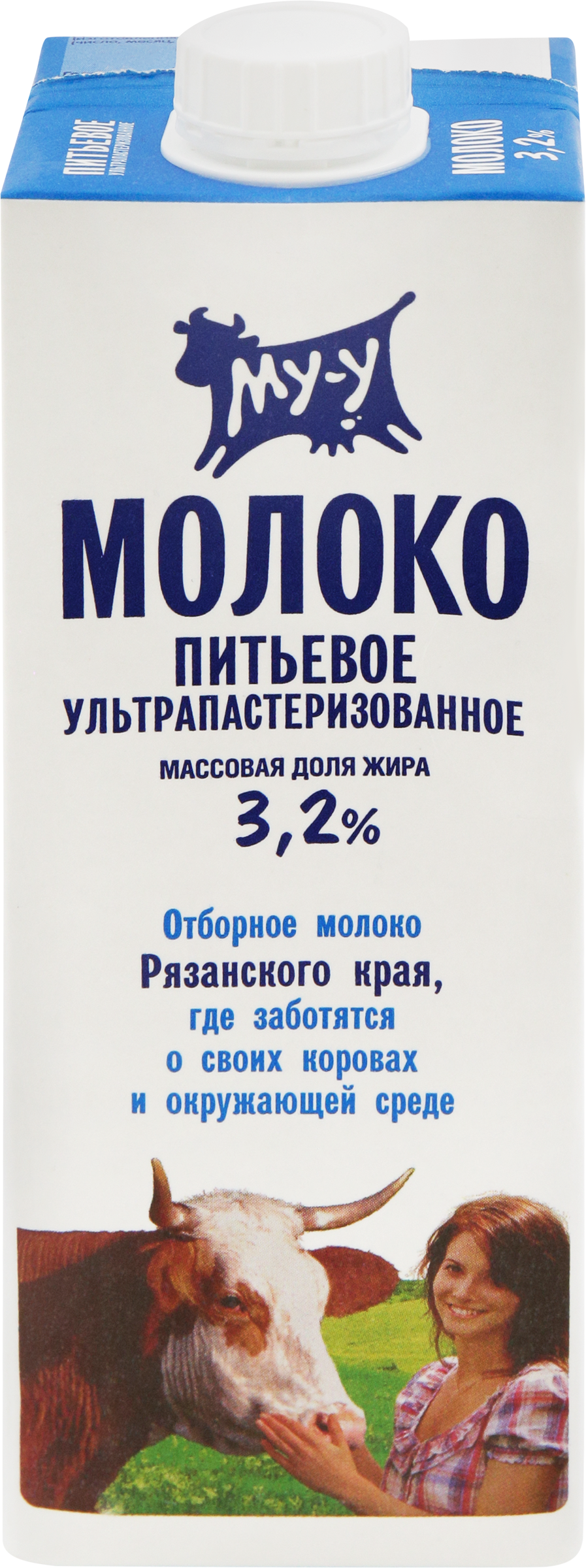 Изображение товара Молоко ультрапастеризованное МУ-У 3,2%, без змж, 925мл