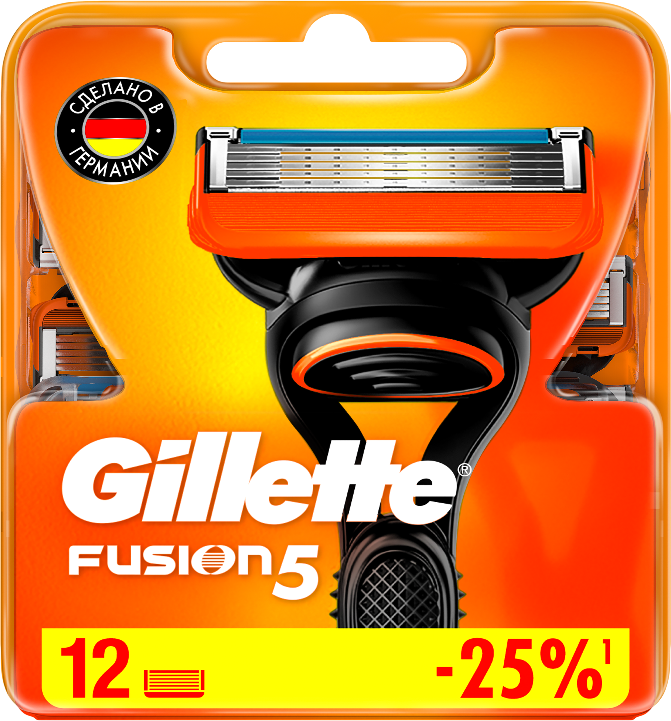Изображение товара Кассеты сменные для мужской бритвы GILLETTE Fusion5, 12 шт